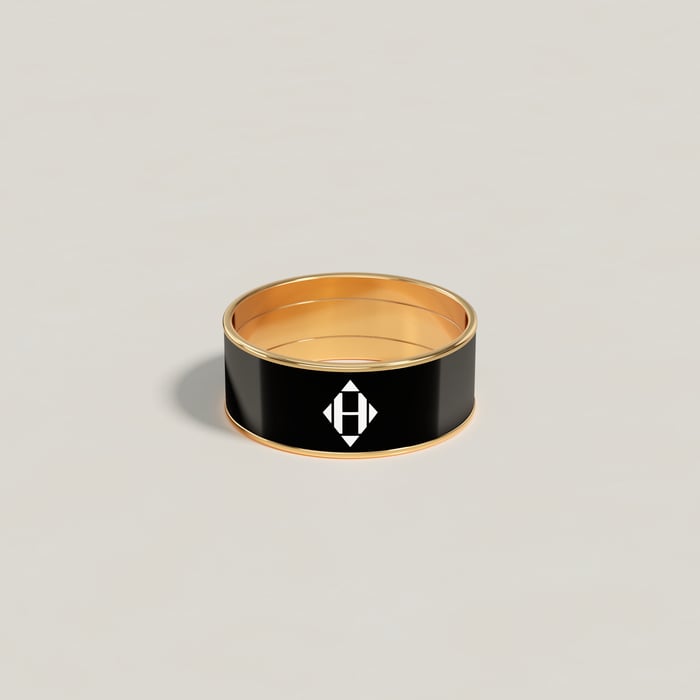 Noir Uni Ring, Medium Model