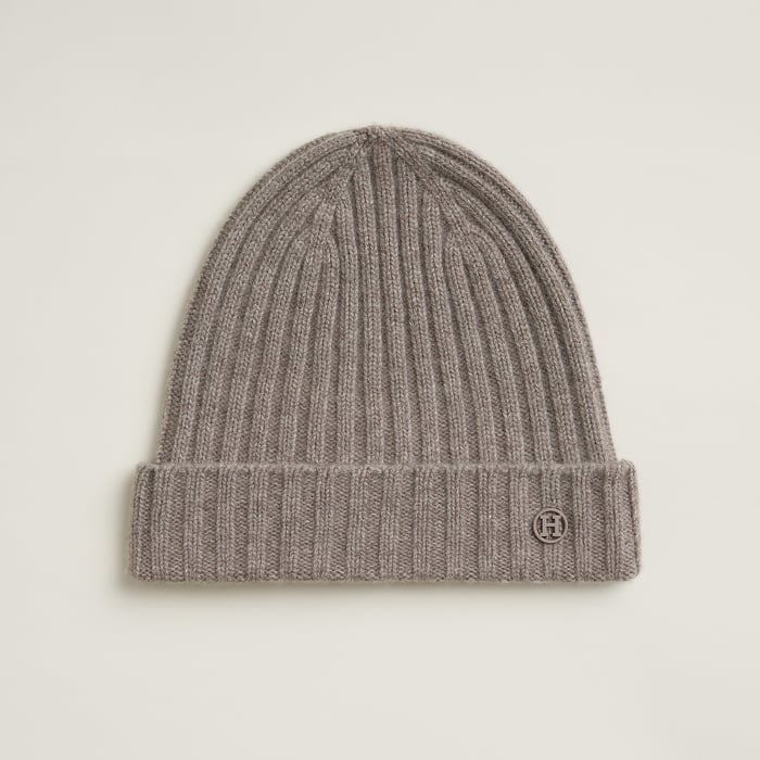 Taupe H Loop Beanie