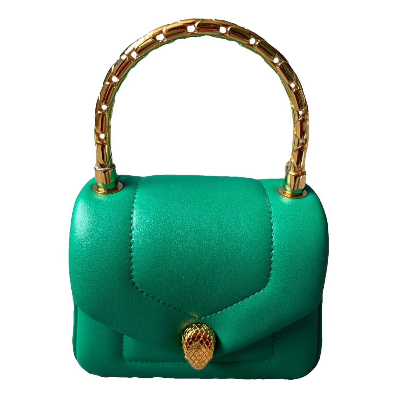 Serpenti leather handbag