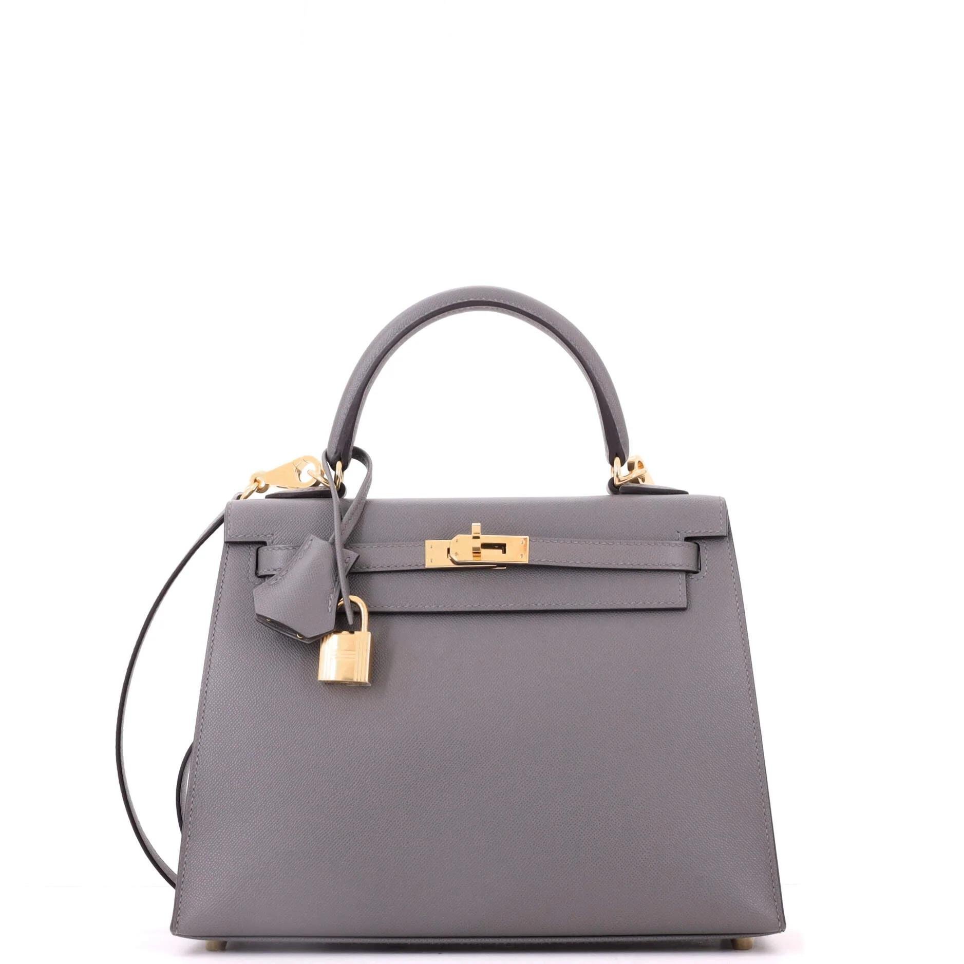 Kelly 25 leather handbag