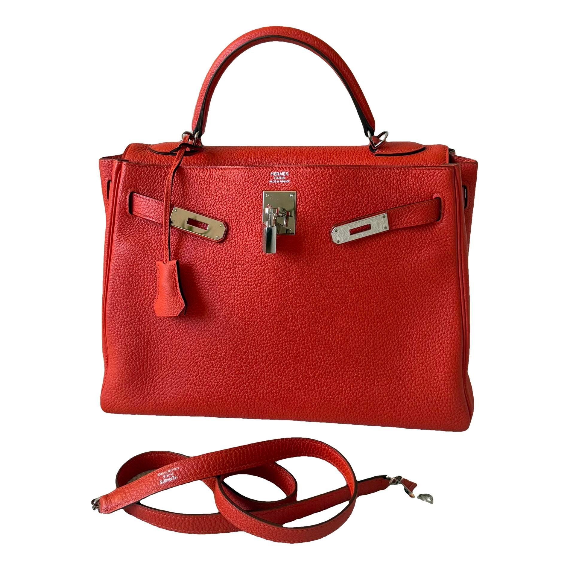 Kelly 32 leather handbag
