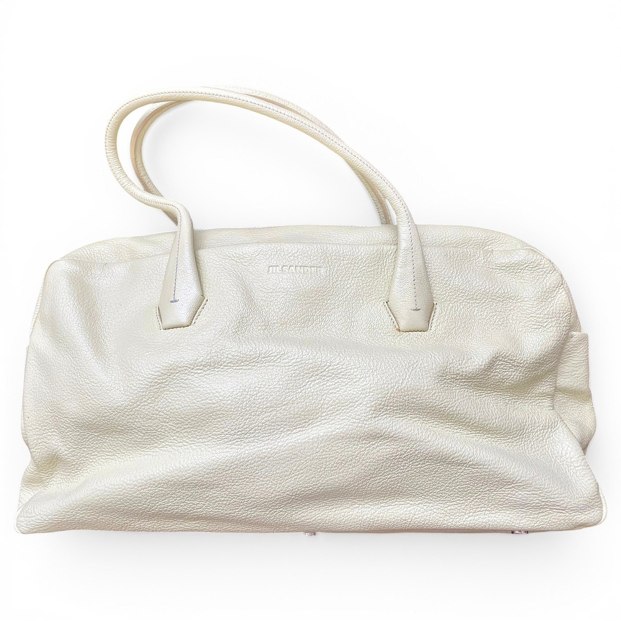 Leather bowling bag