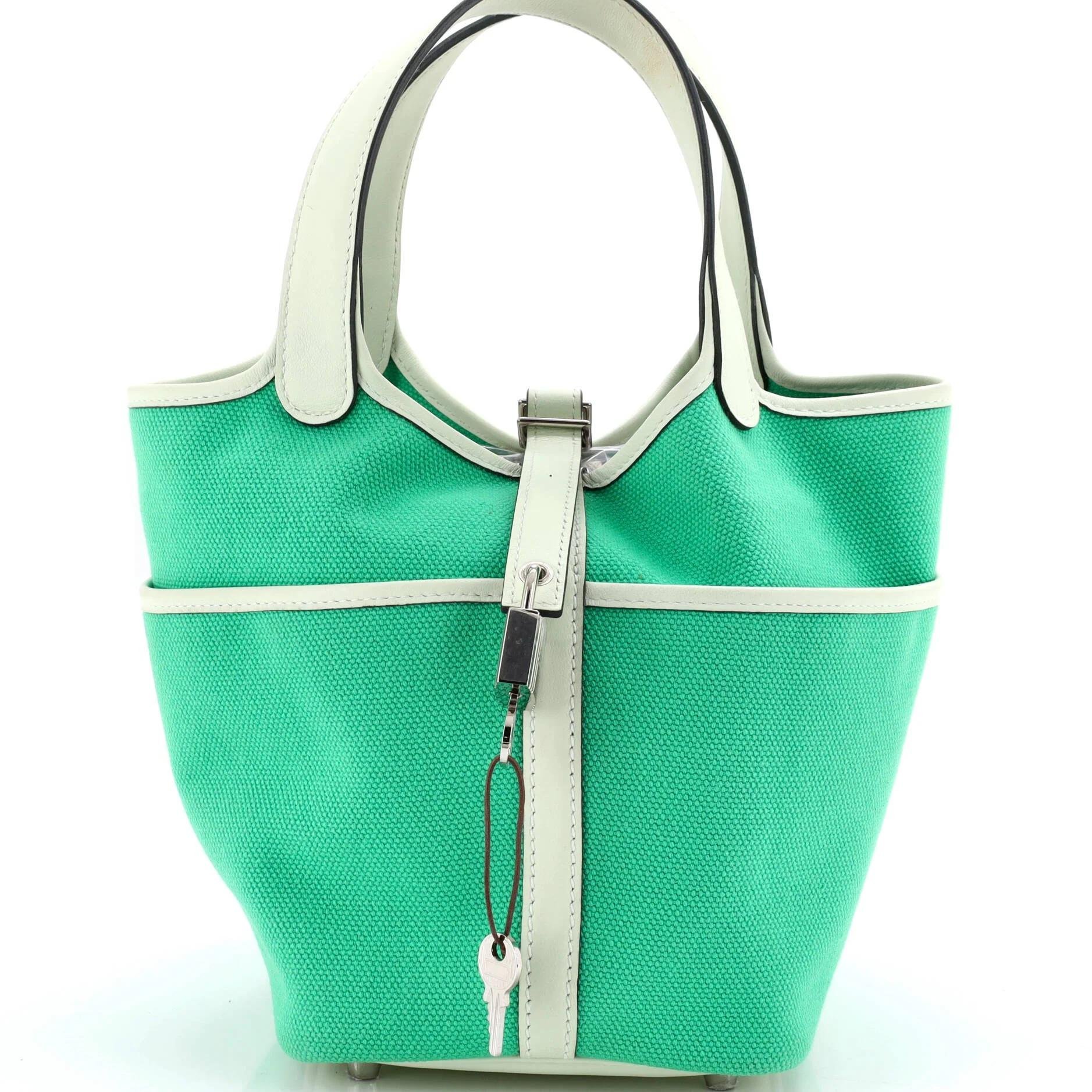 Picotin leather handbag