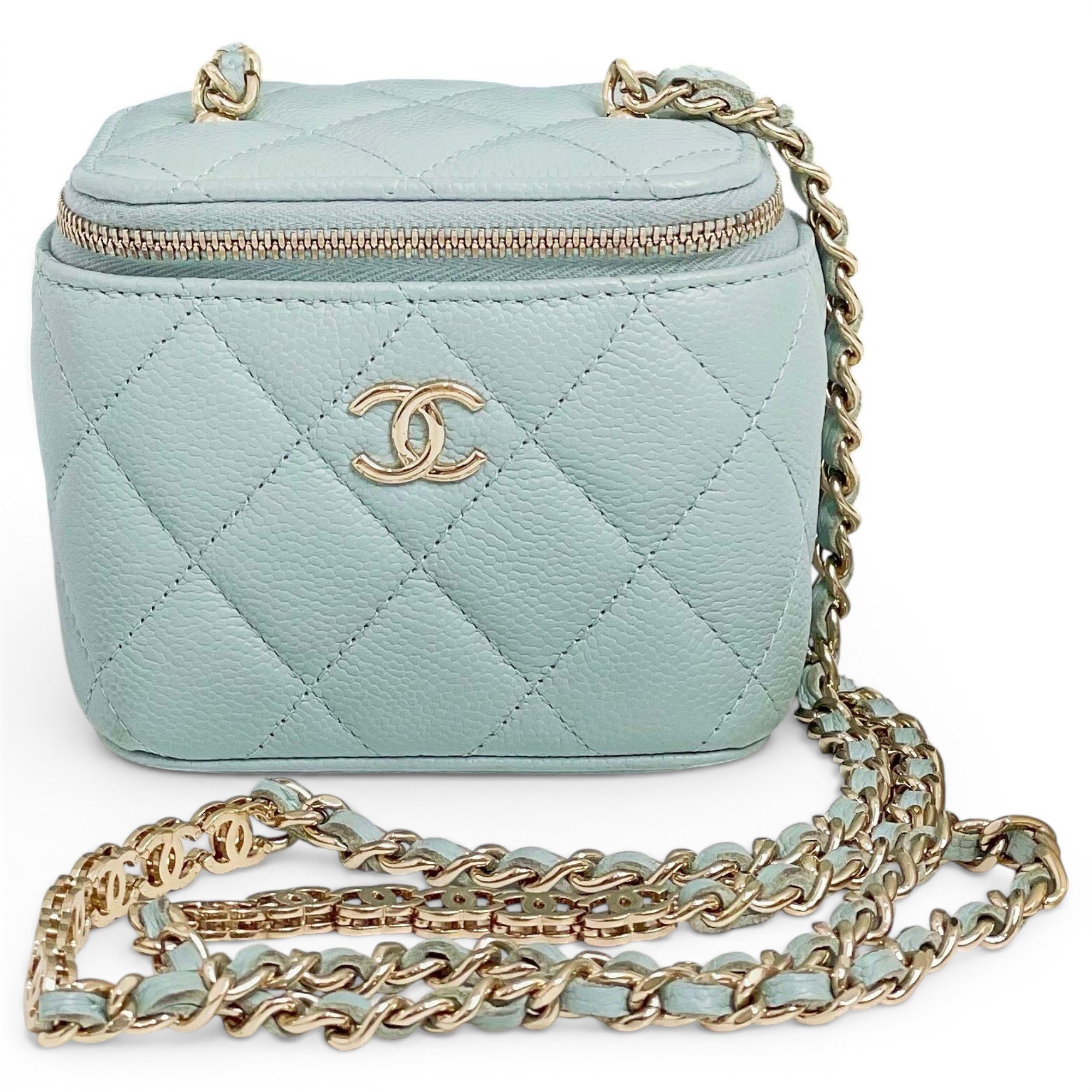 Trendy CC Vanity leather handbag