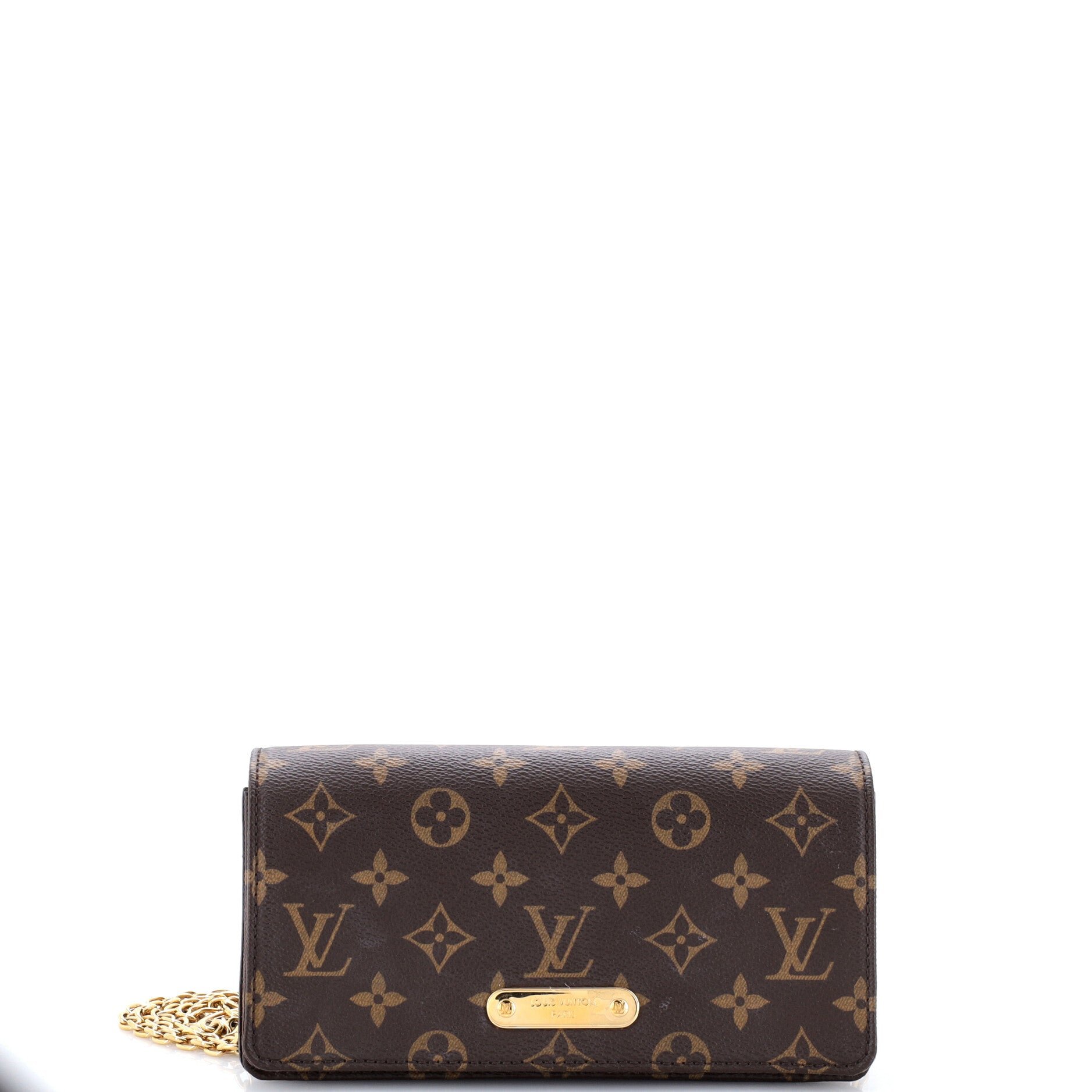 Lily Wallet on Chain Monogram Canvas