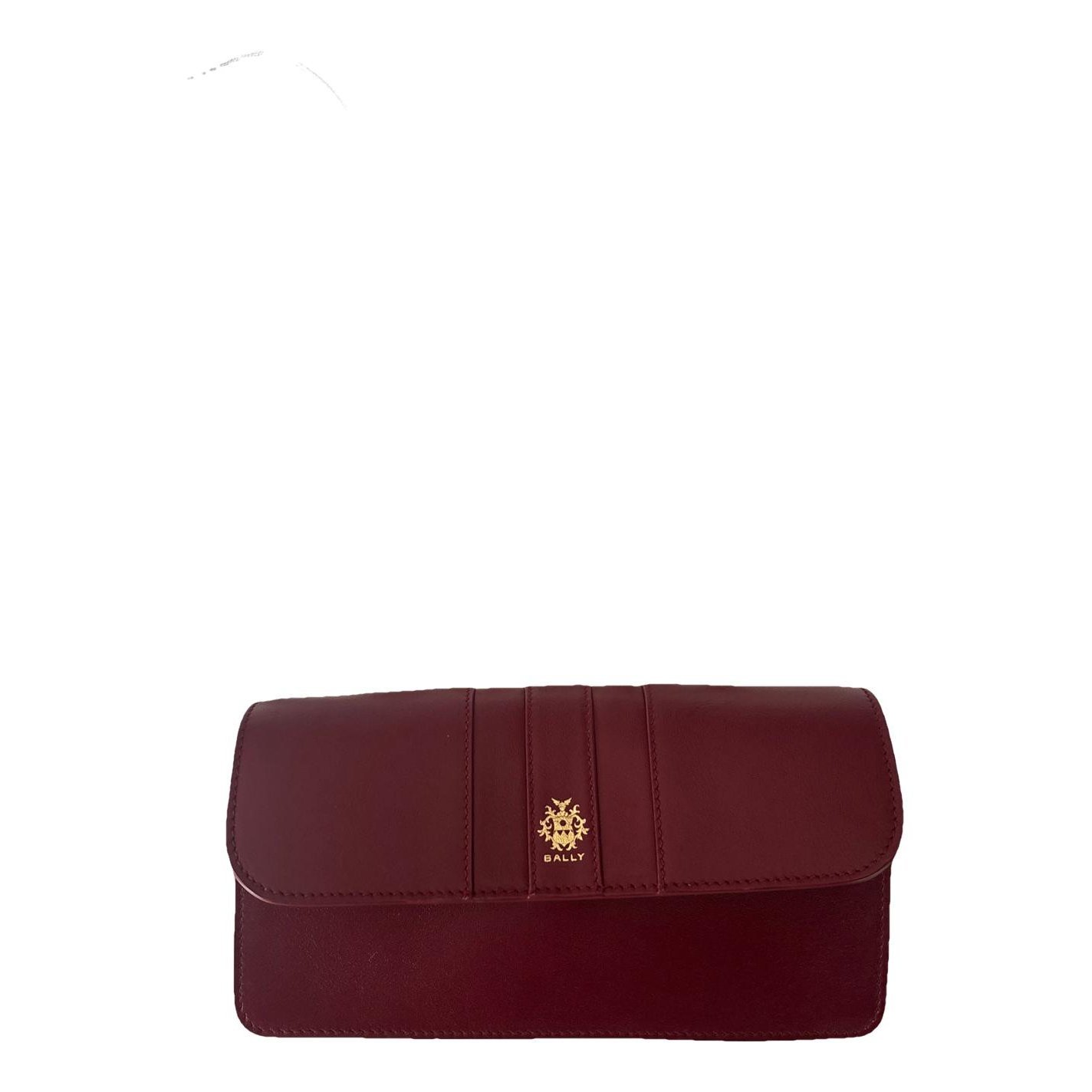 Leather clutch bag