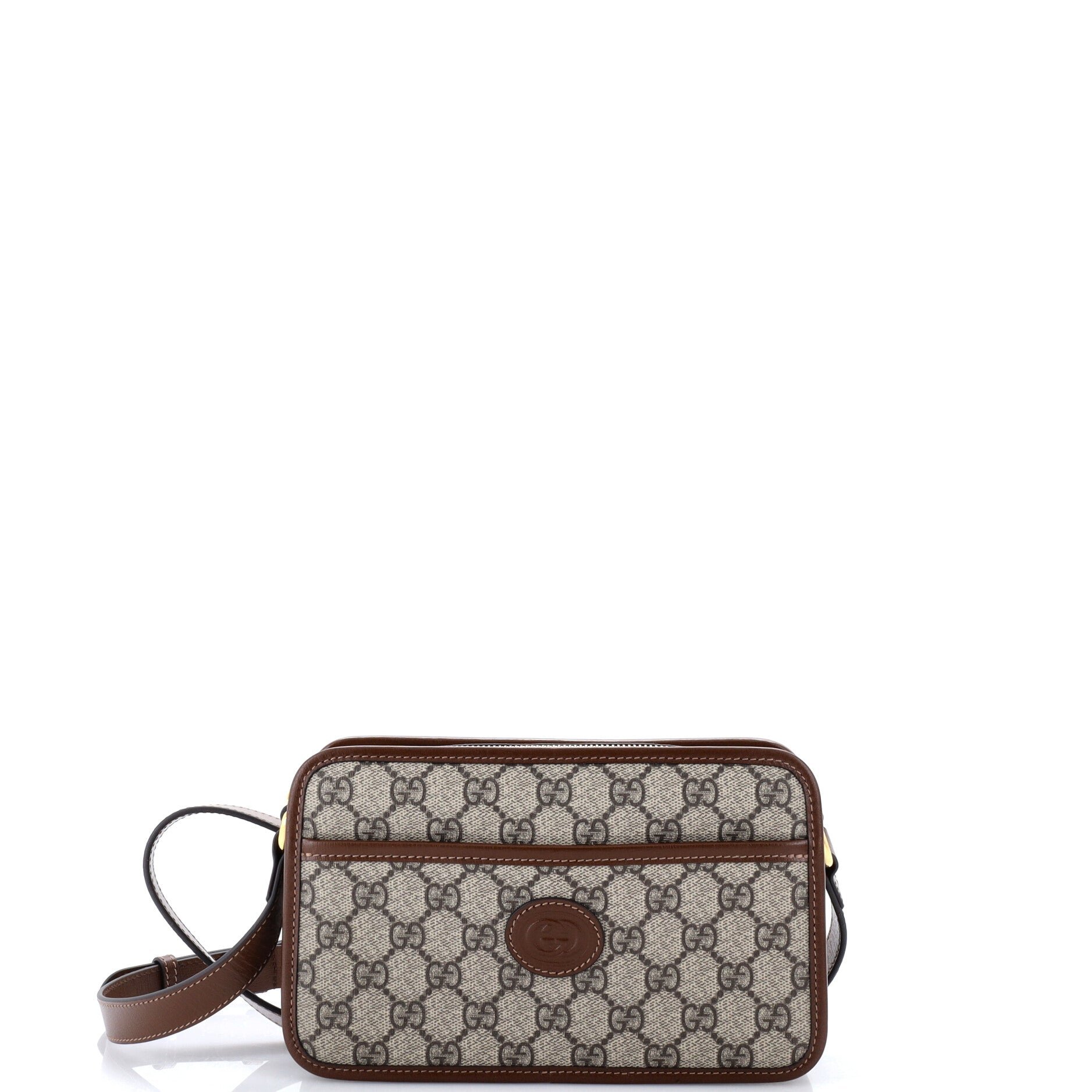 Interlocking G Patch Camera Bag GG Coated Canvas Mini