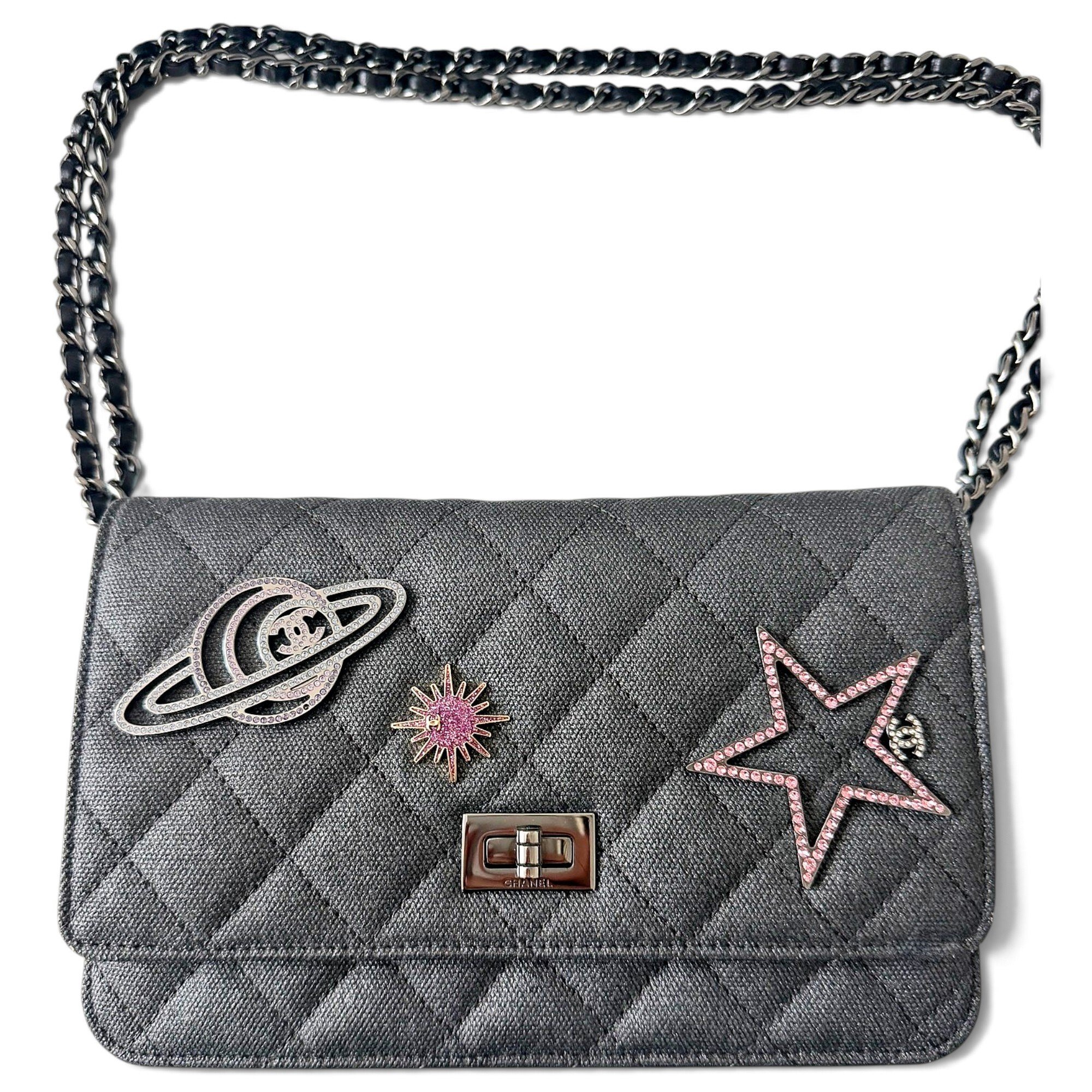 Wallet On Chain 2.55 cloth crossbody bag