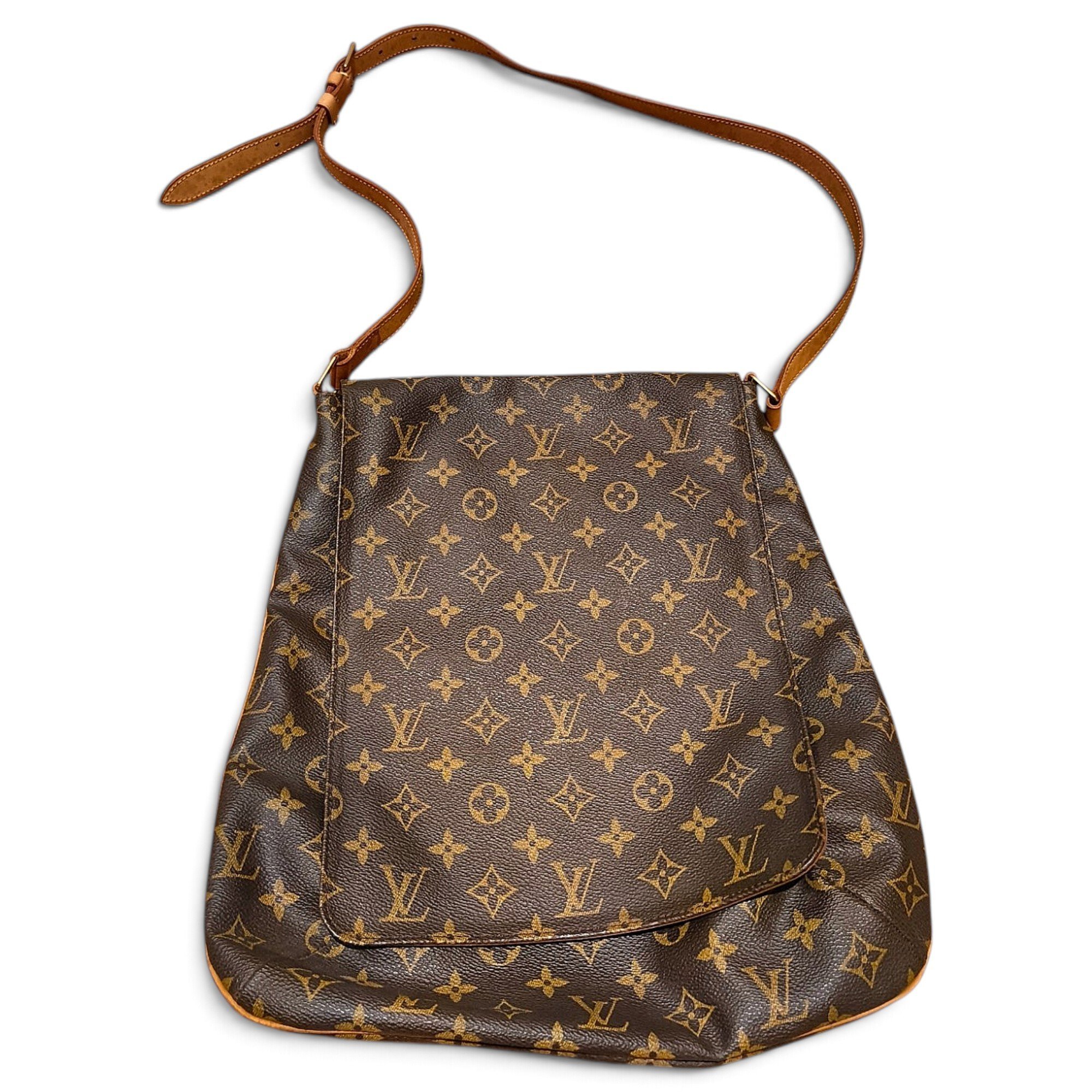 Musette leather crossbody bag