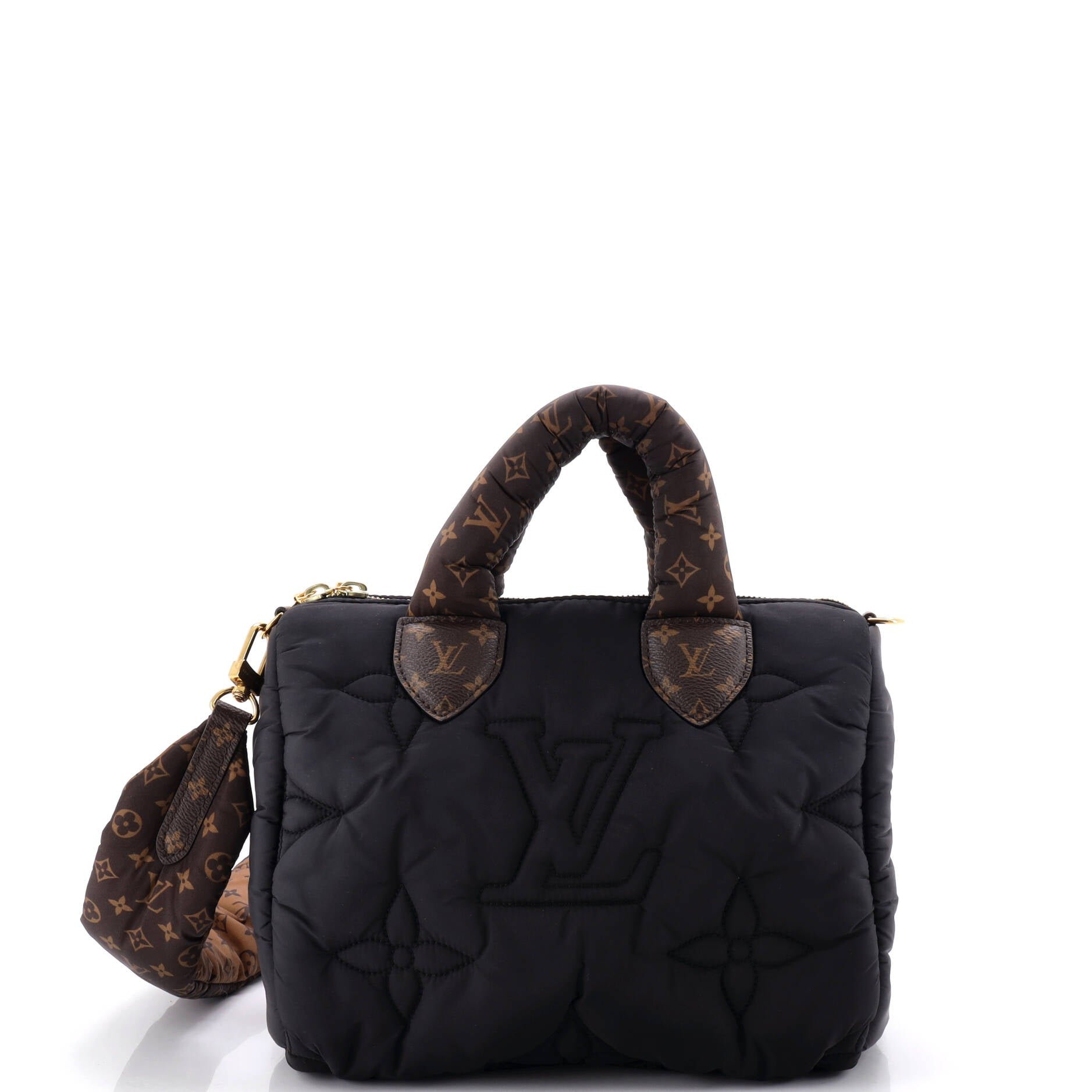 Louis Vuitton Speedy Bandouliere Bag Monogram Quilted Econyl Nylon 25
