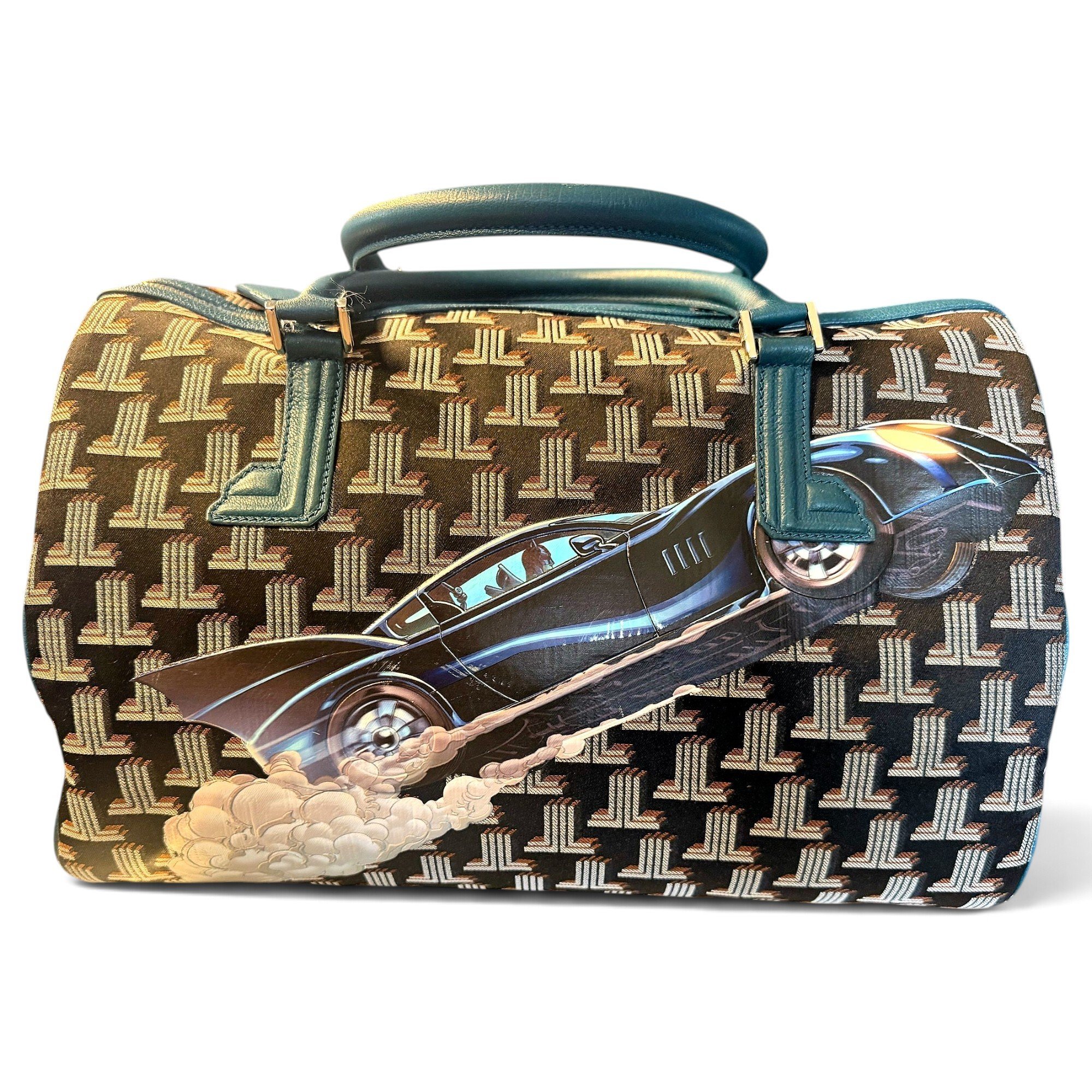 Leather bowling bag