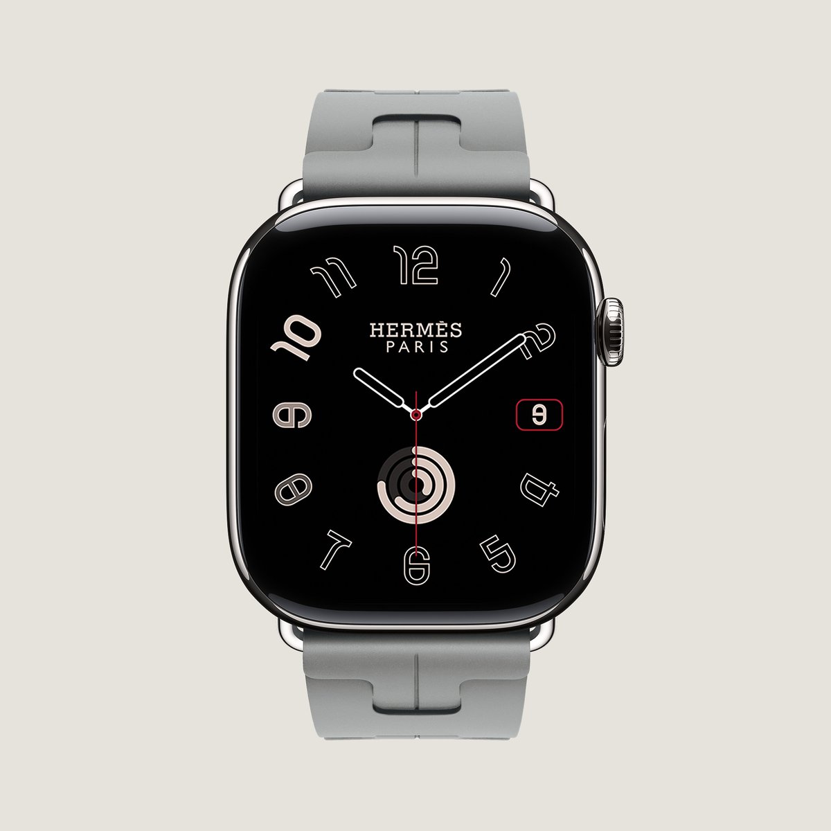 Gris Band Apple Watch Hermès Single Tour 46 mm Deployment Buckle Kilim