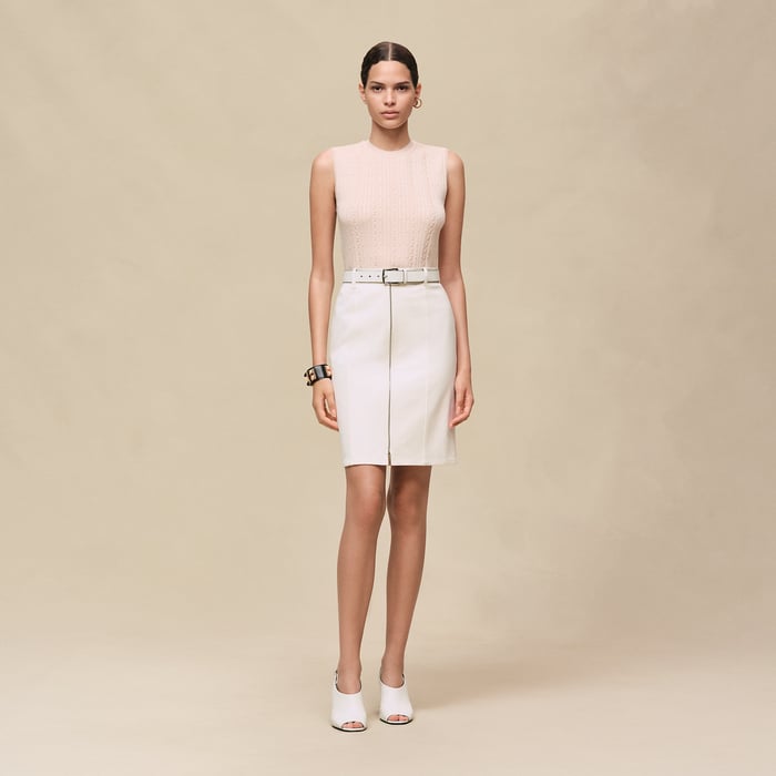 Rose Palomino Sleeveless Sweater