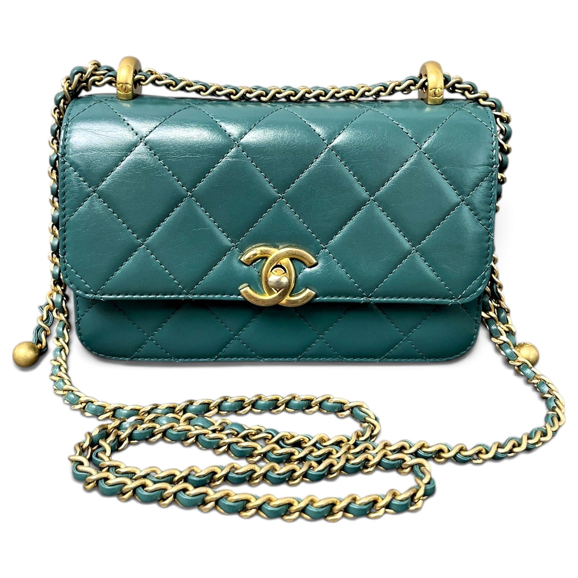 Wallet On Chain Timeless/Classique leather handbag