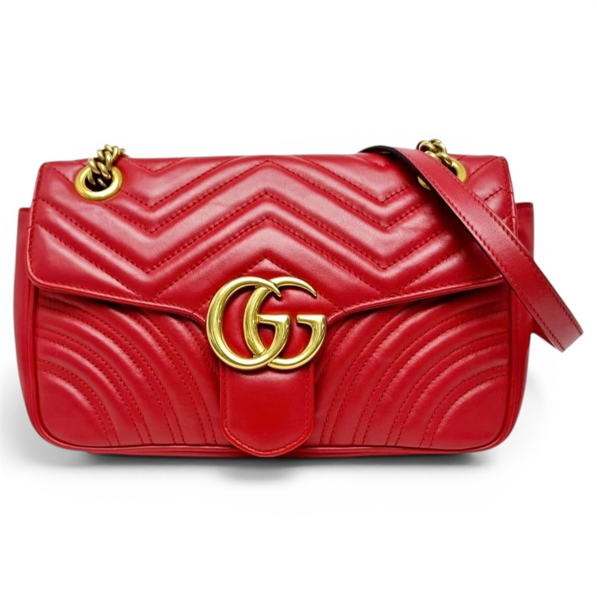 GG Marmont Flap leather handbag