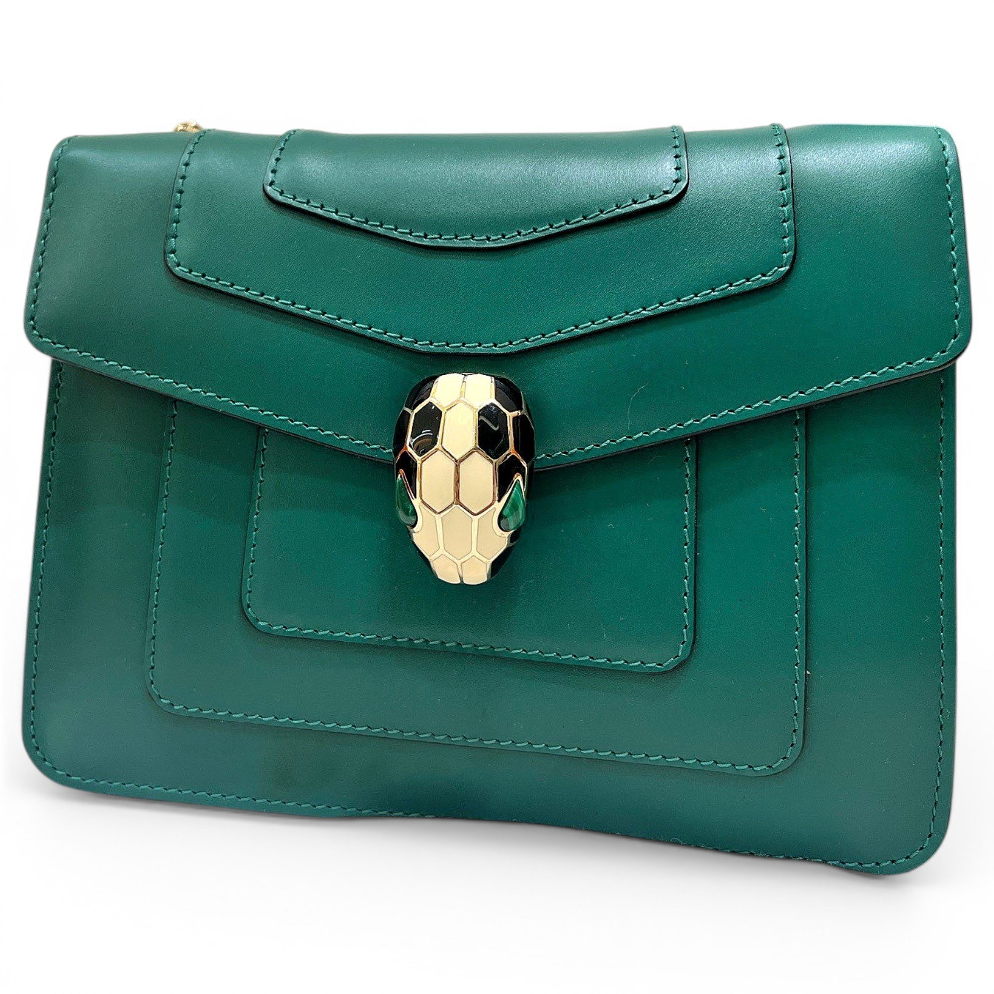 Bvlgari Serpenti leather handbag