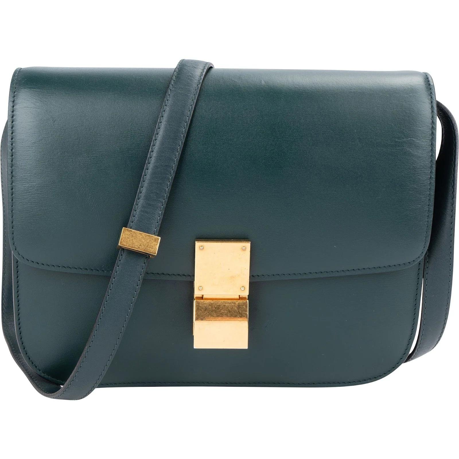 Classic leather crossbody bag