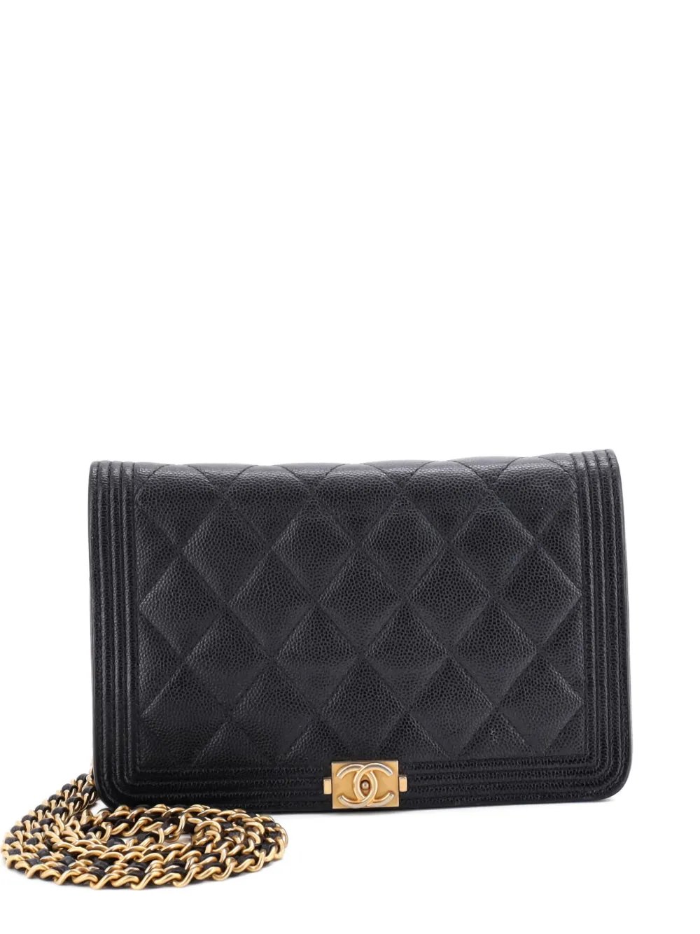 Boy Wallet on Chain Quilted Caviar crossbody bag
