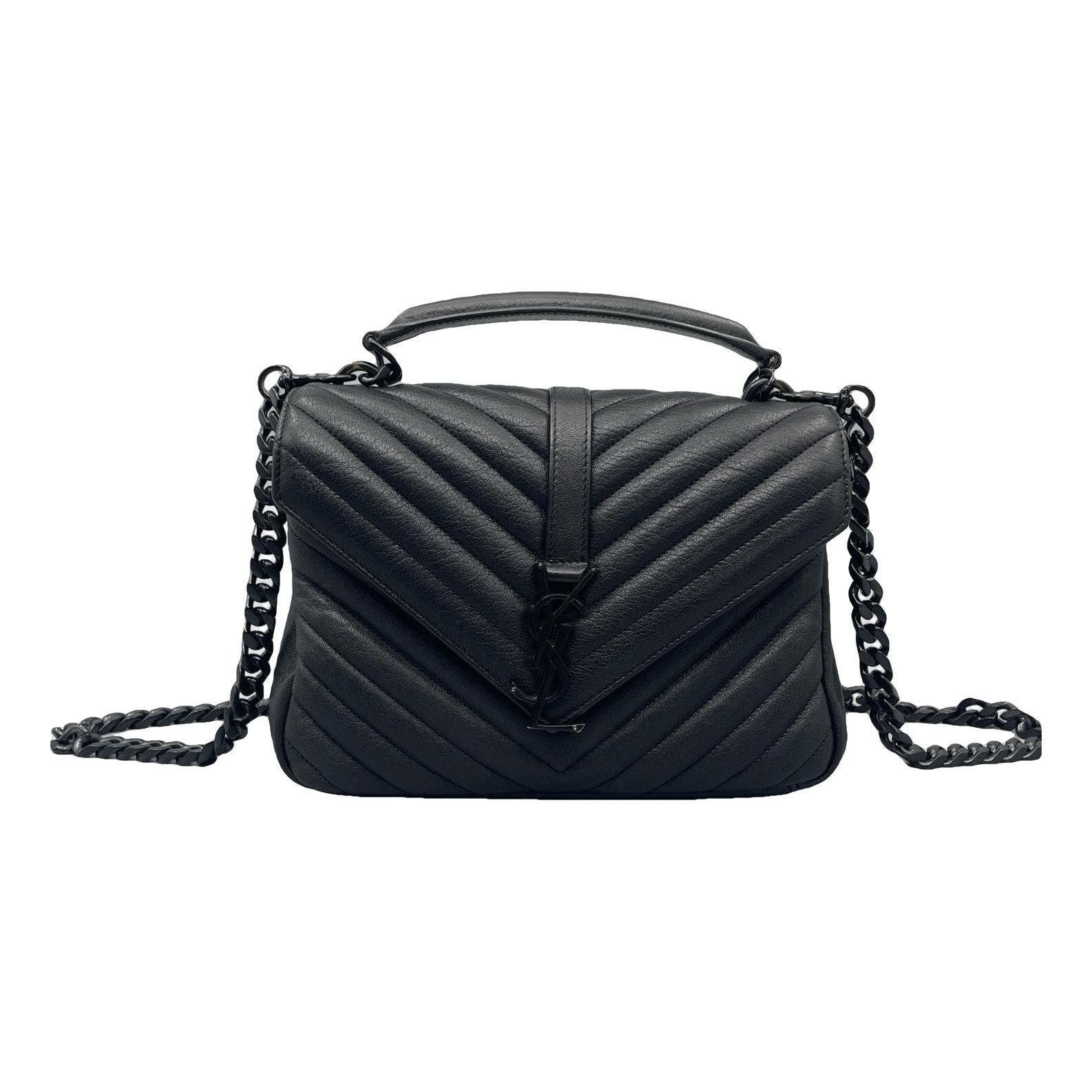 Collége monogramme leather handbag
