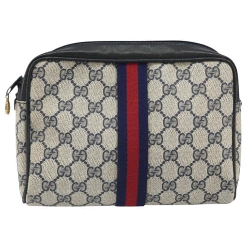 Leather clutch bag