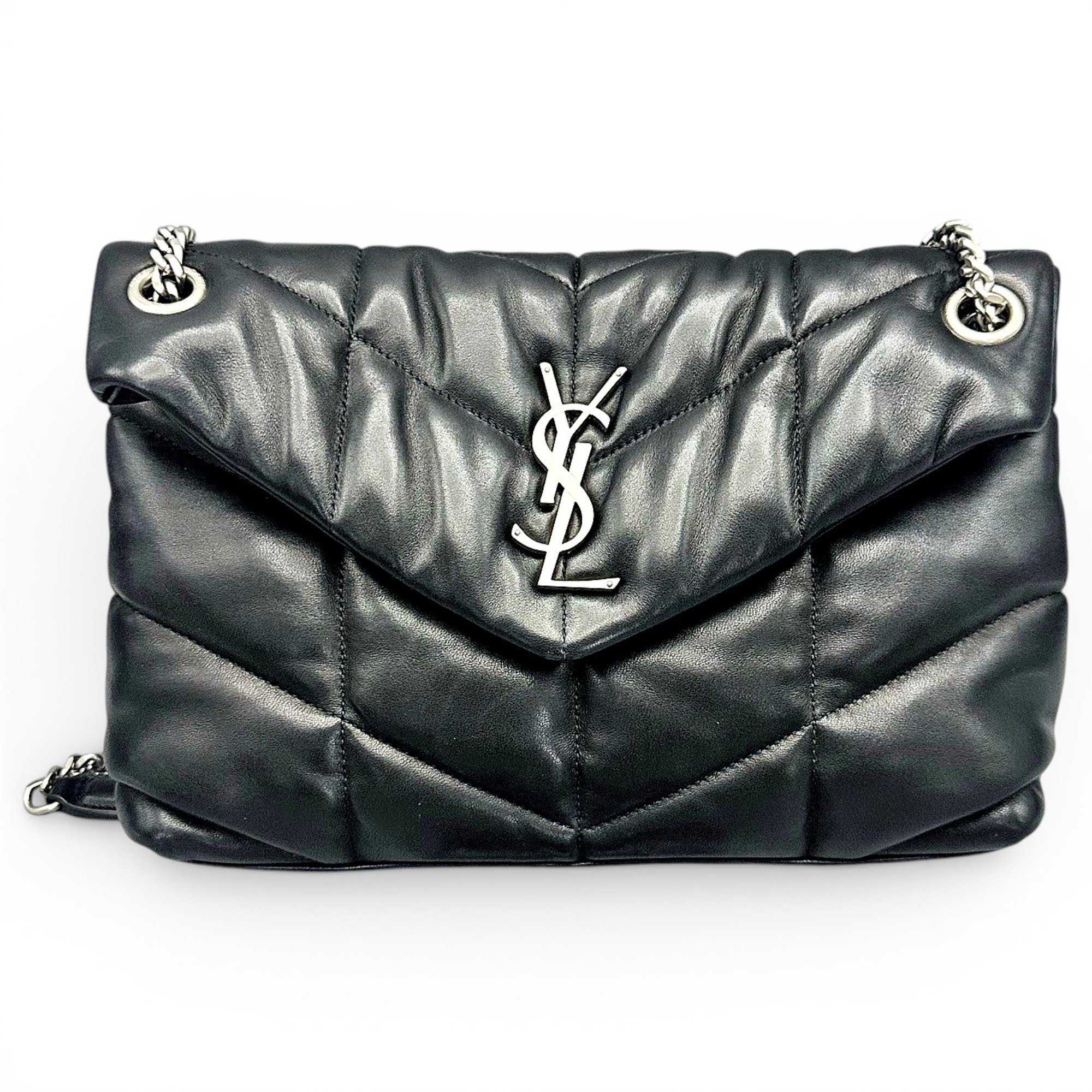 Loulou Puffer leather crossbody bag