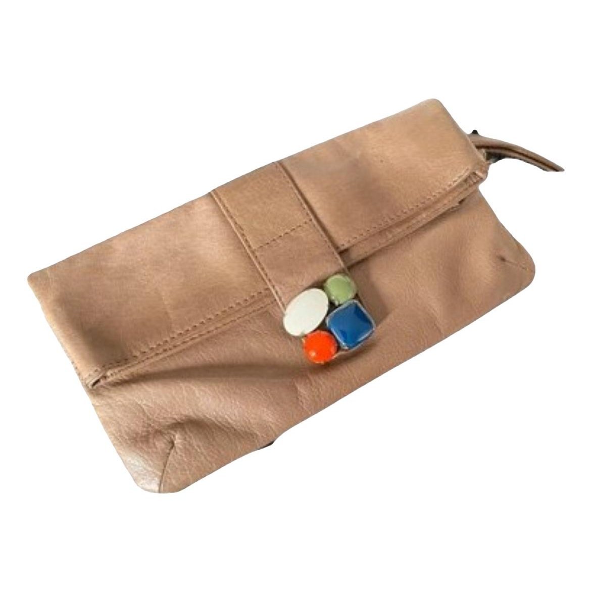 Sandro Leather clutch bag