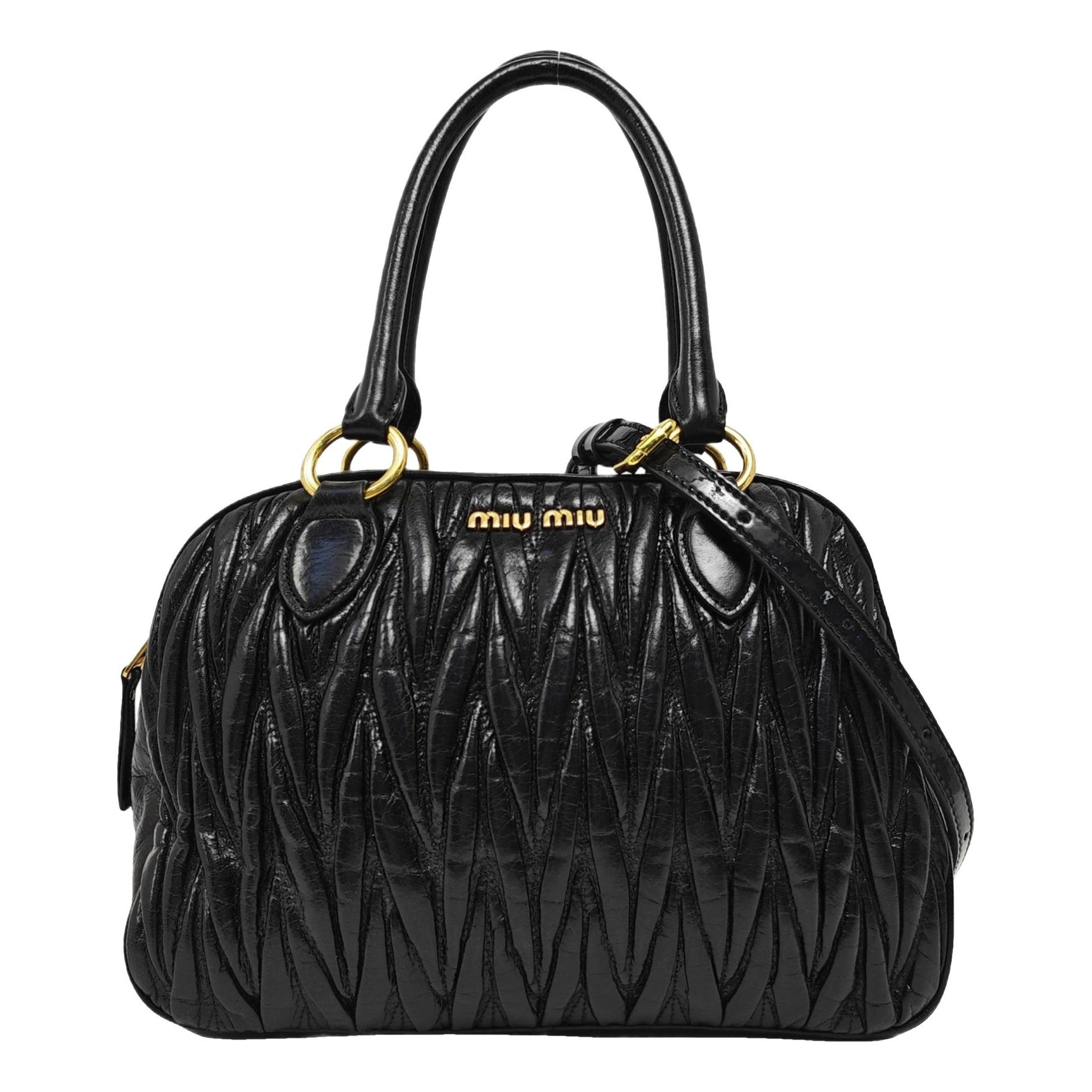 Miu Wander leather handbag