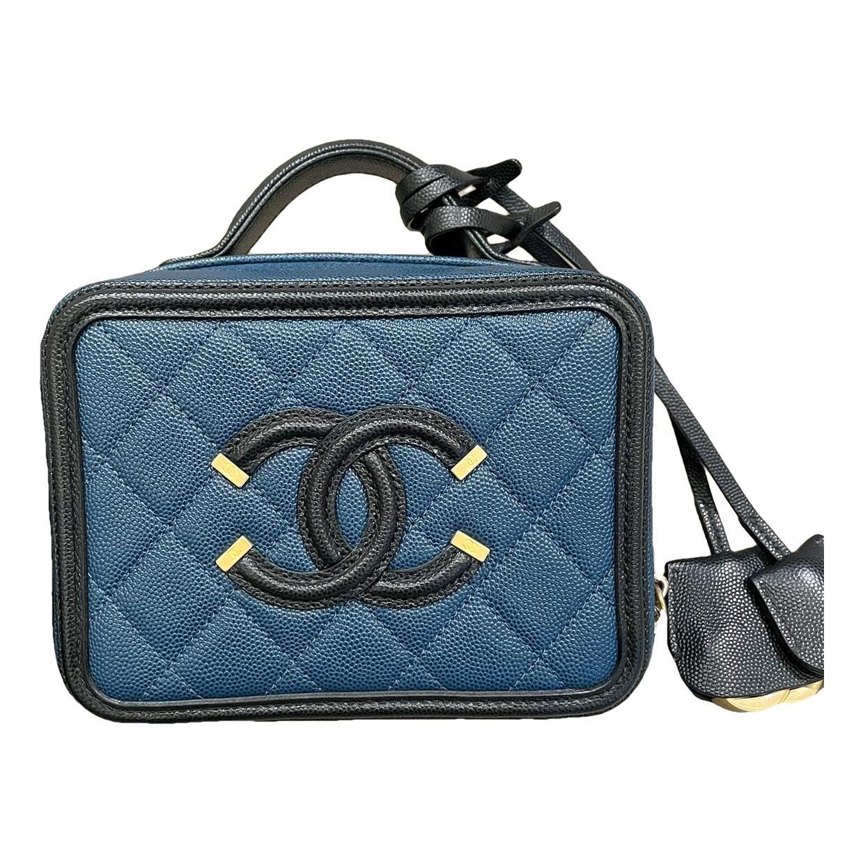 Vanity leather handbag