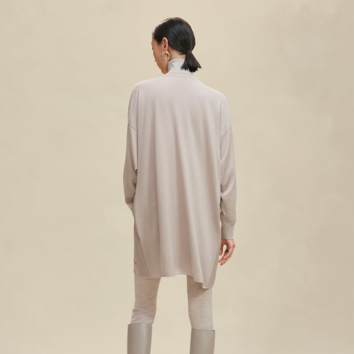 Beige Avoine "Palefroi Remix" Twillaine Tunic Short Dress
