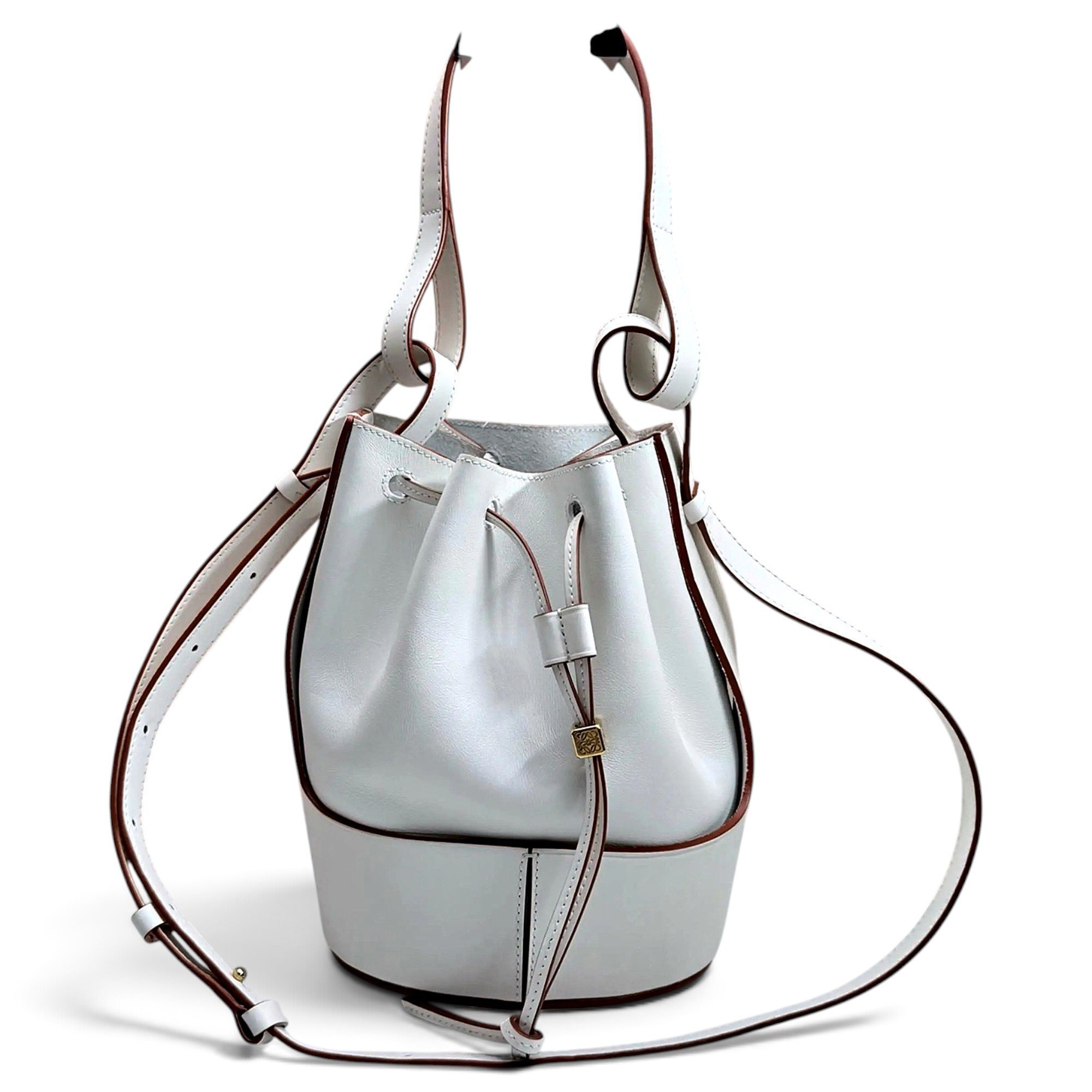 Balloon leather crossbody bag