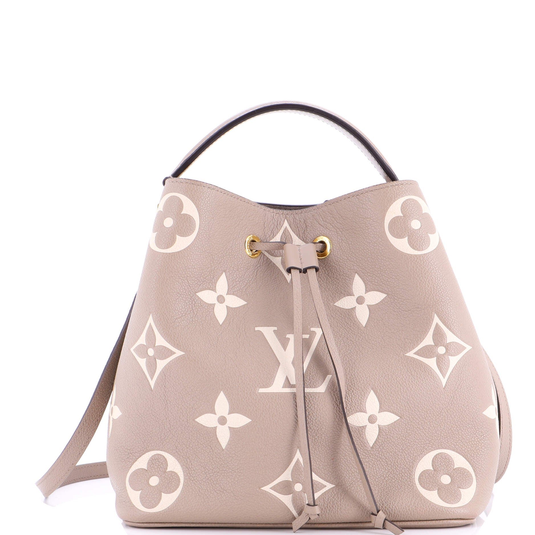 Louis Vuitton NeoNoe Handbag Bicolor Monogram Empreinte Giant MM