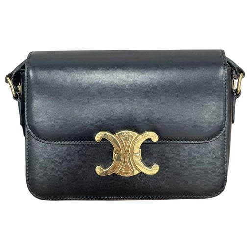 Triomphe leather handbag