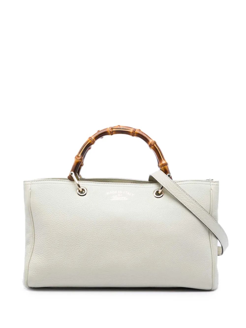 2016-2026 Medium Calfskin Bamboo Shopper satchel