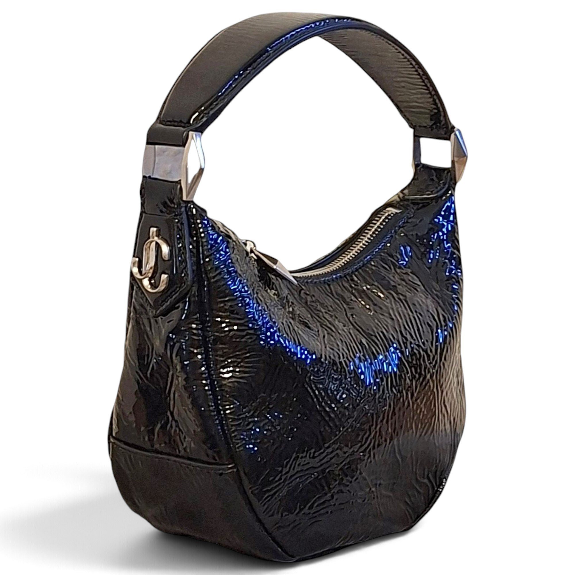 Patent leather handbag