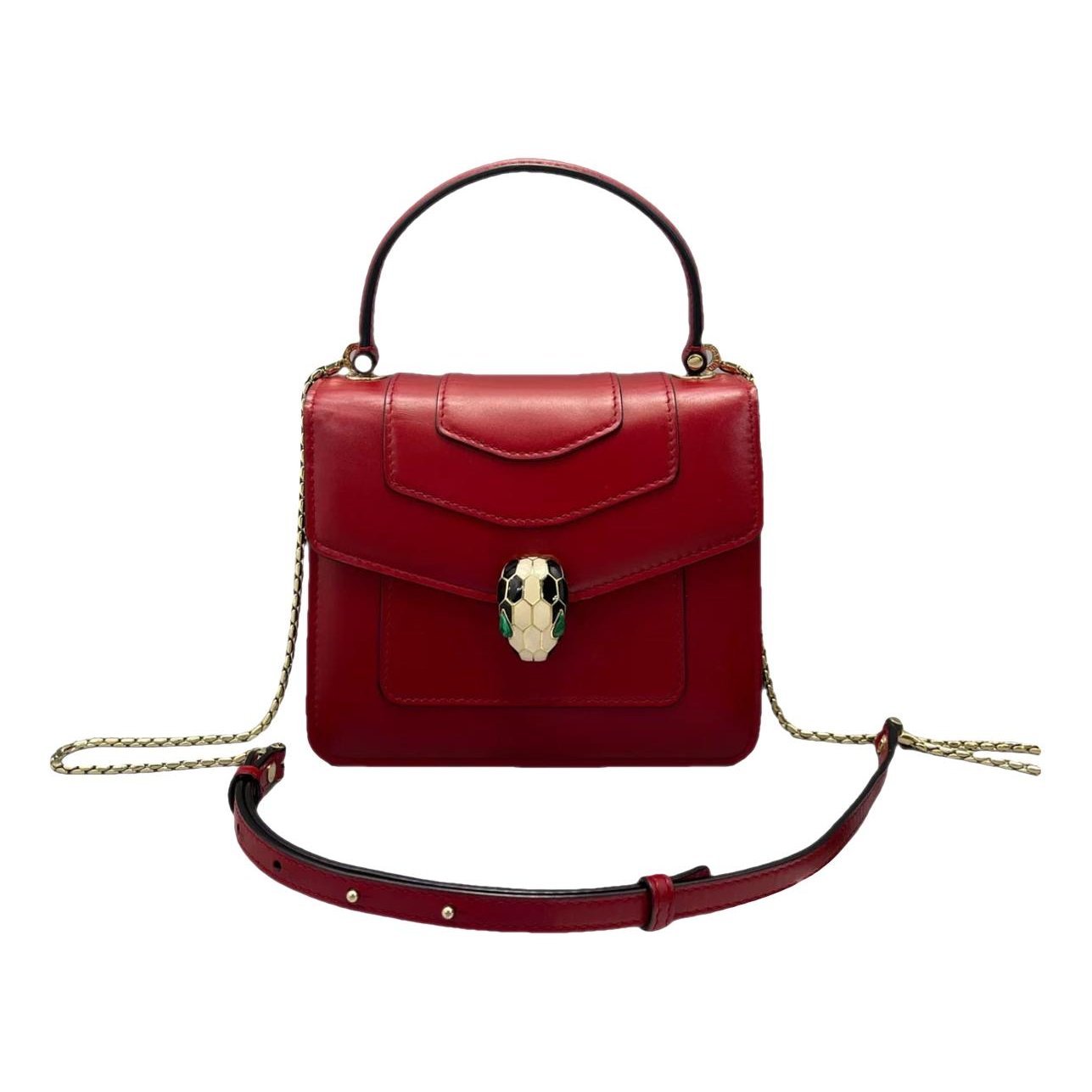 Serpenti leather handbag