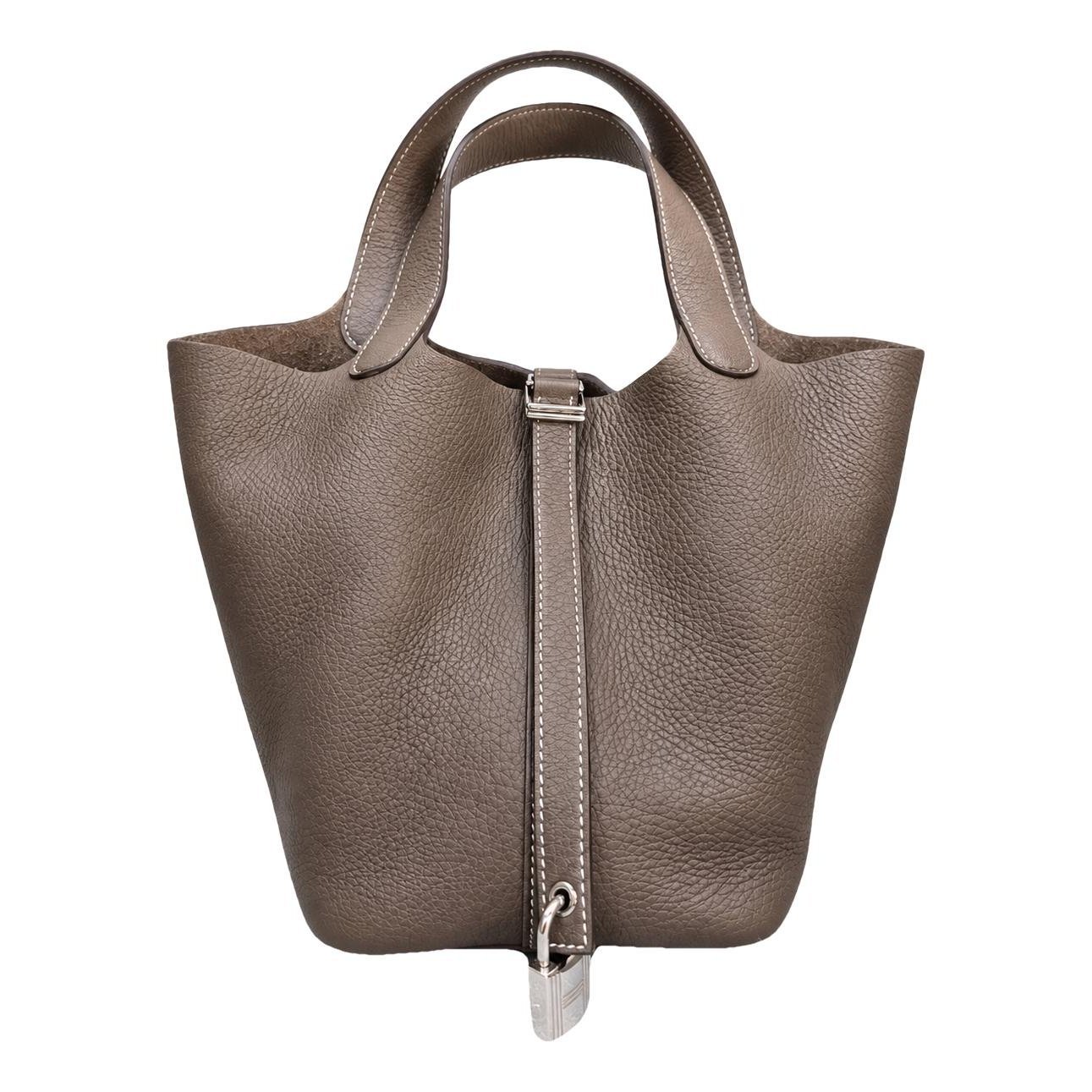 Picotin leather handbag