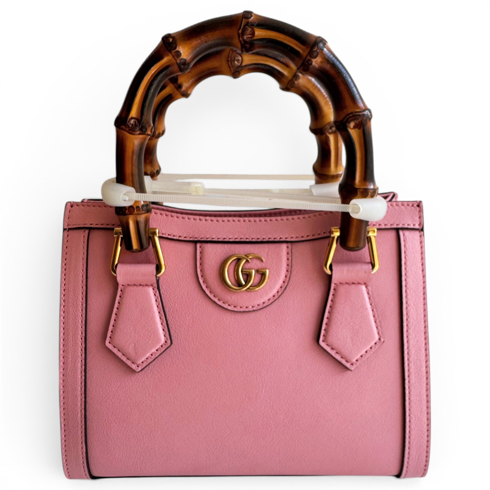 Diana Bamboo leather handbag