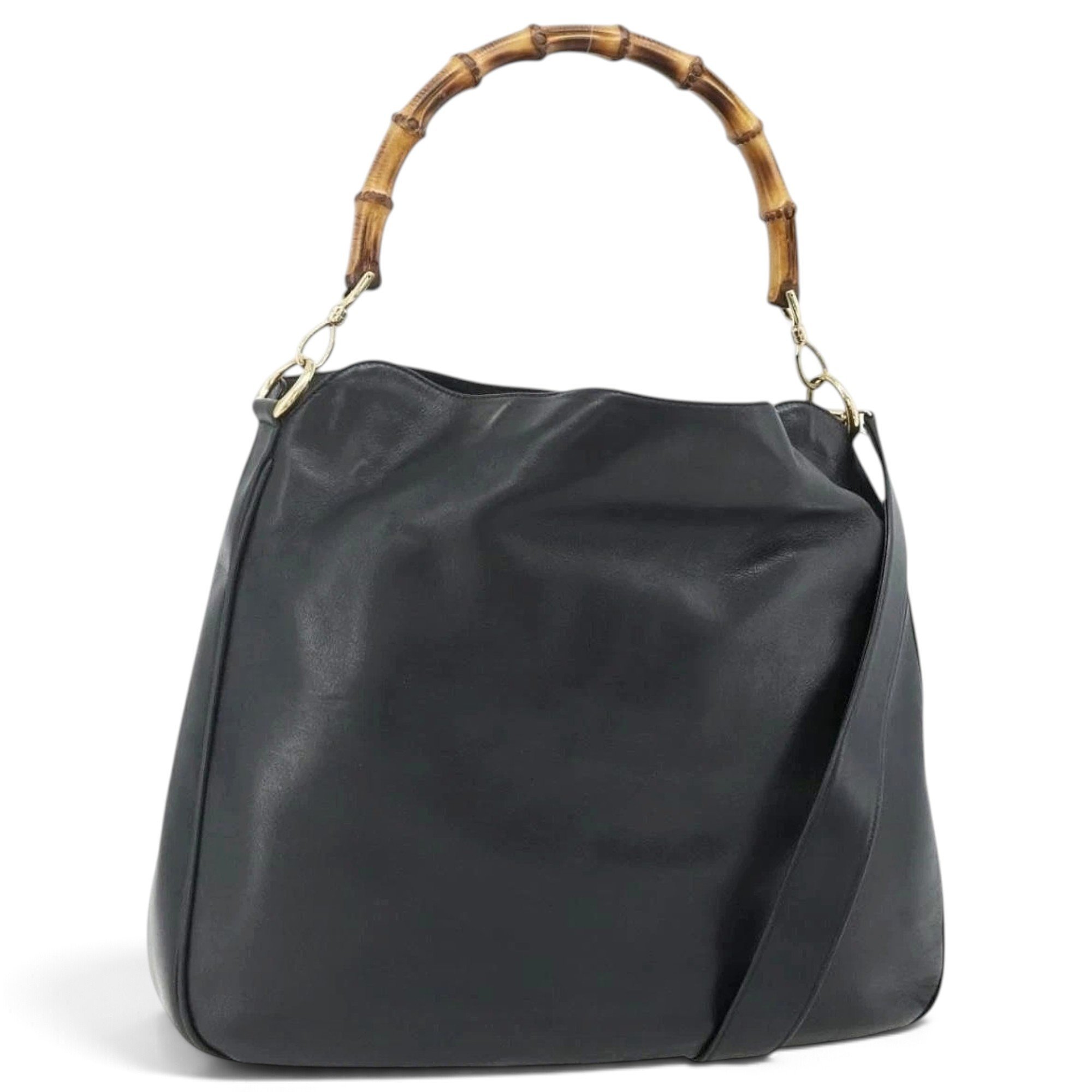 Bamboo leather handbag