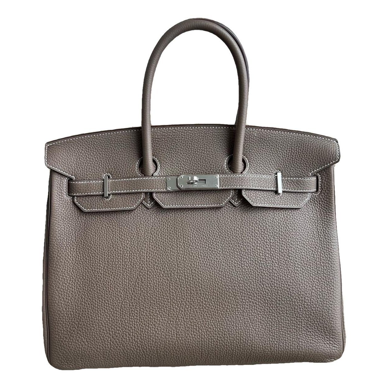 Birkin 35 leather handbag