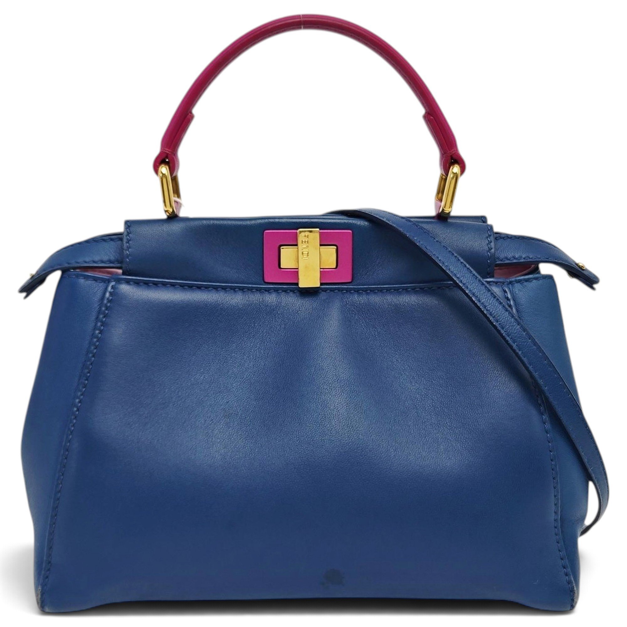 Peekaboo leather handbag