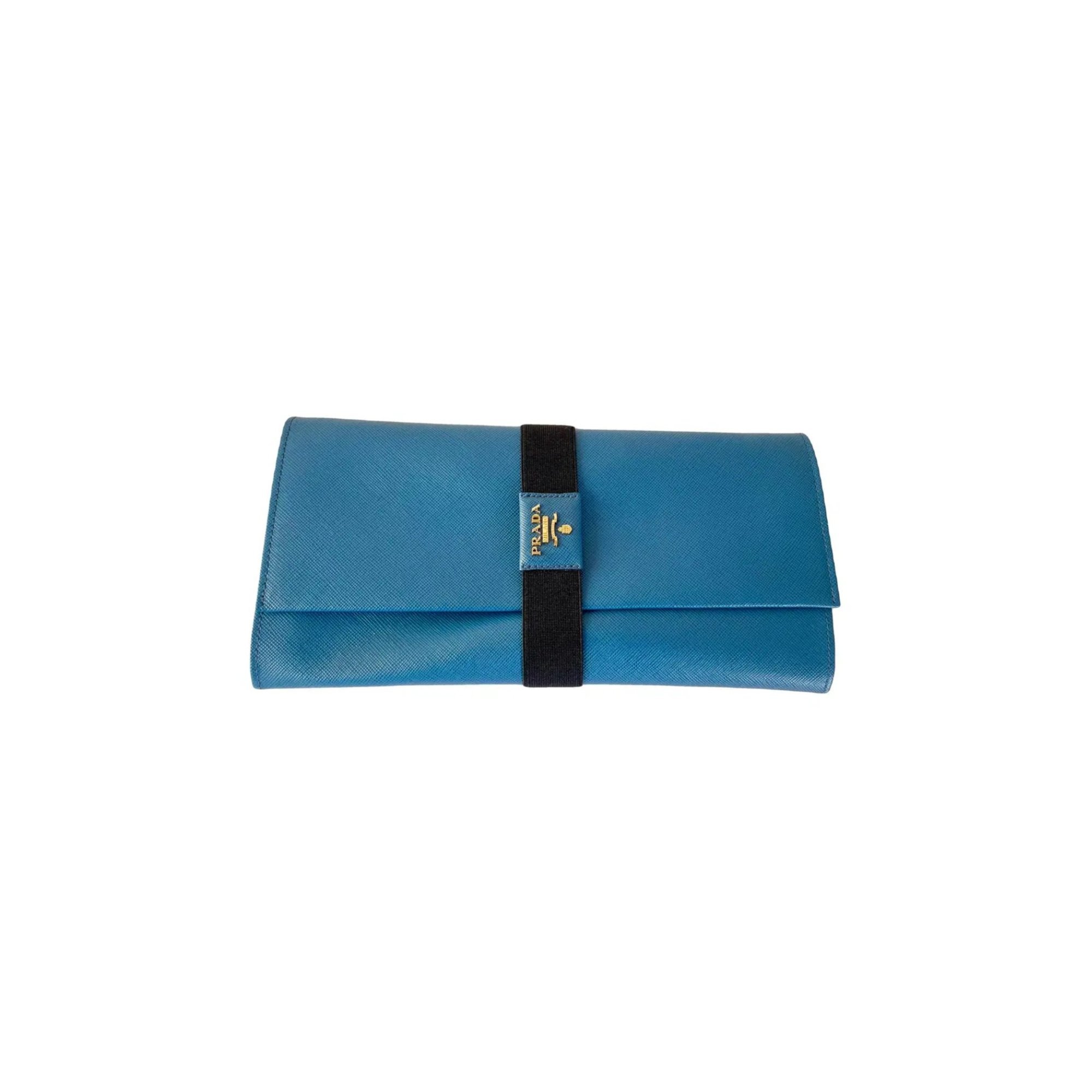 Leather clutch bag