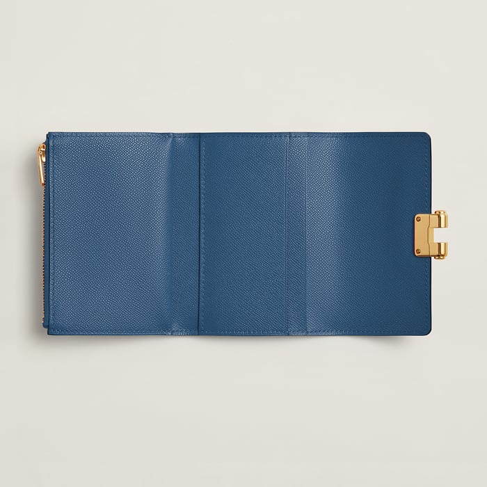 Bleu Tie Charniere Compact Wallet