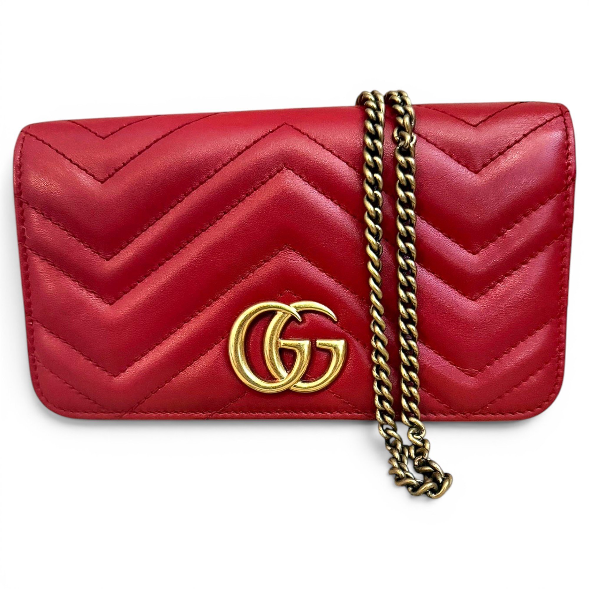GG Marmont Chain Flap leather crossbody bag