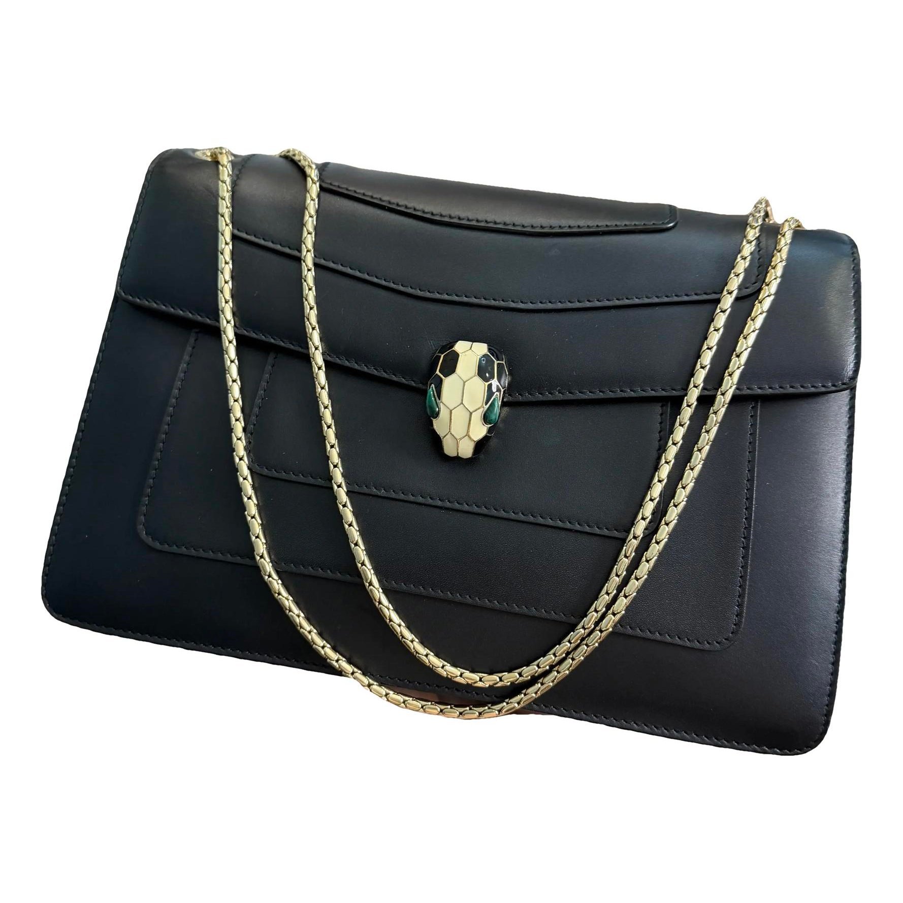 Serpenti leather handbag
