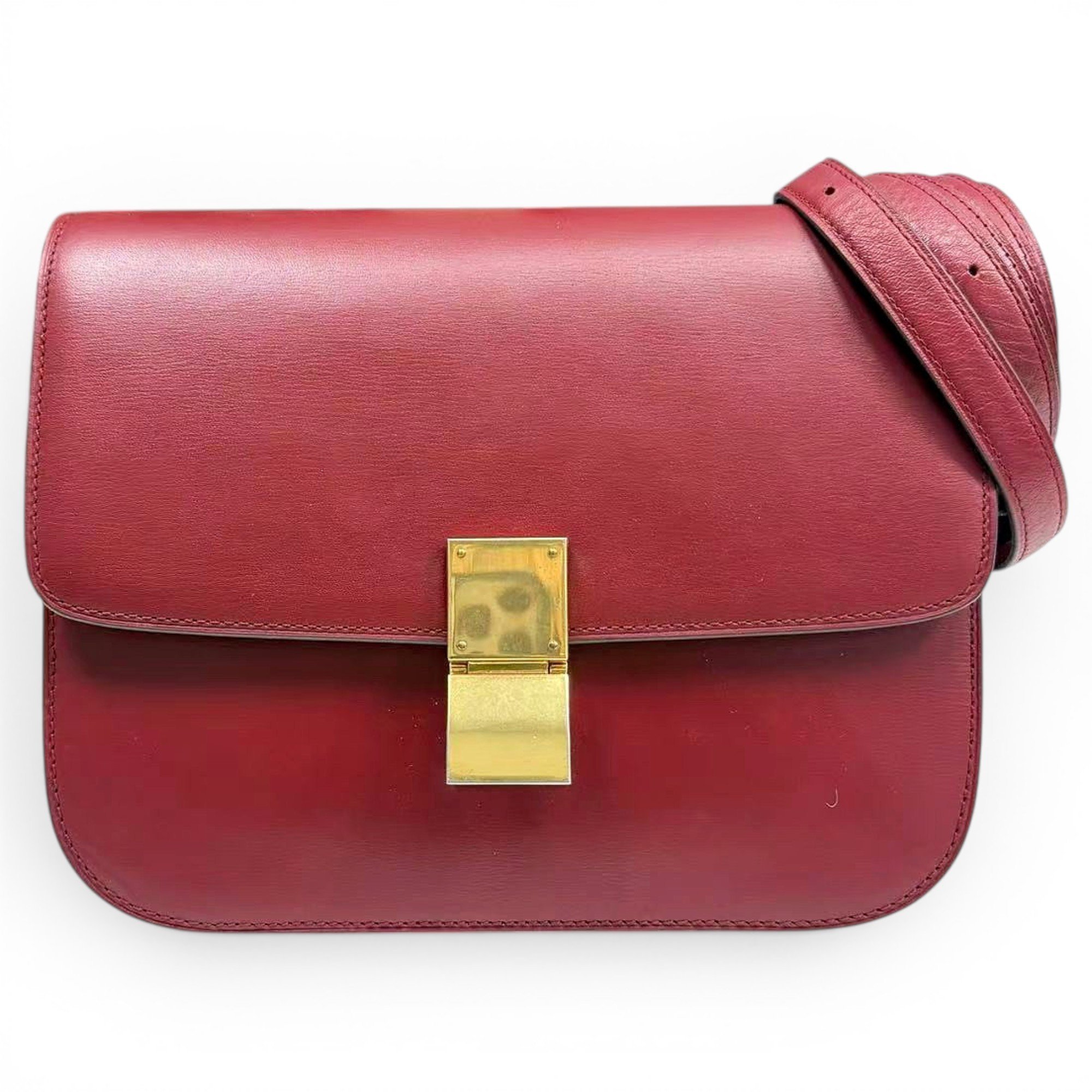Classic leather crossbody bag