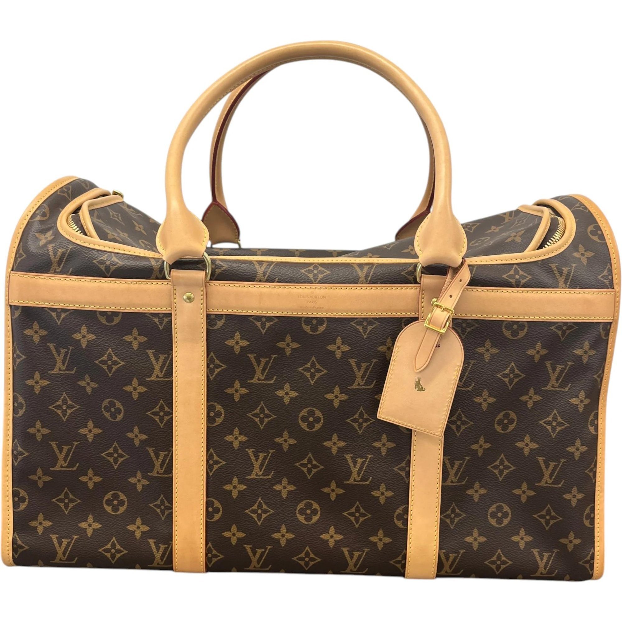 Leather vanity case