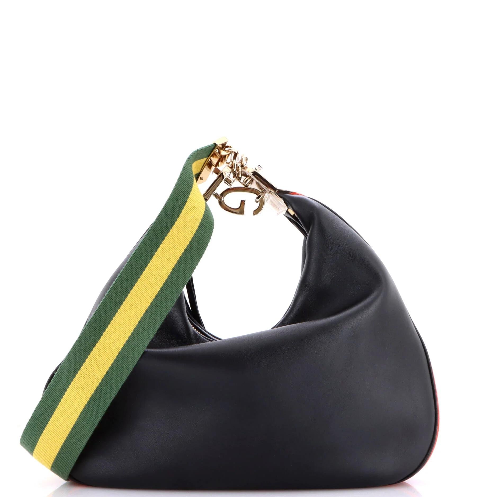 Attache leather handbag