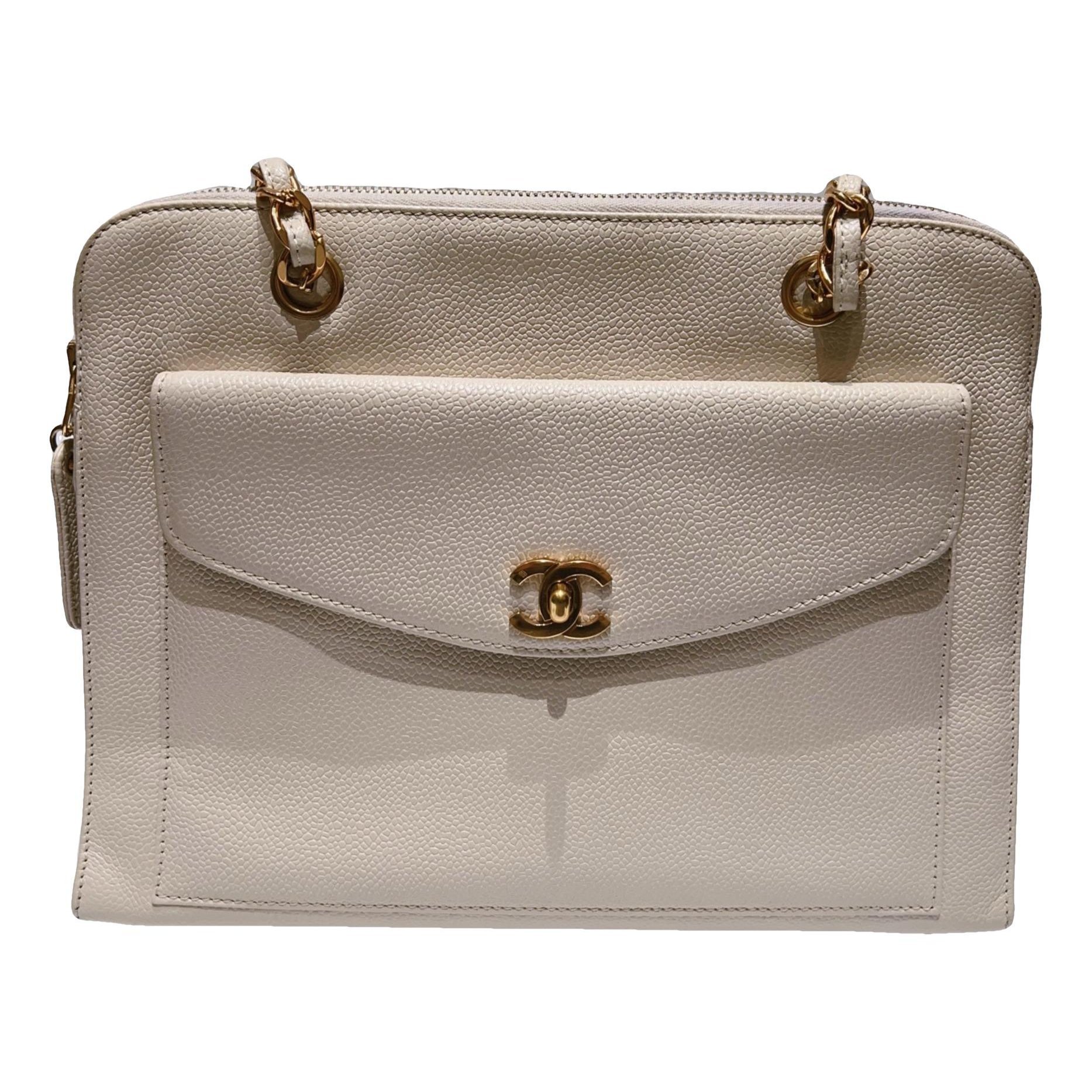 Leather tote