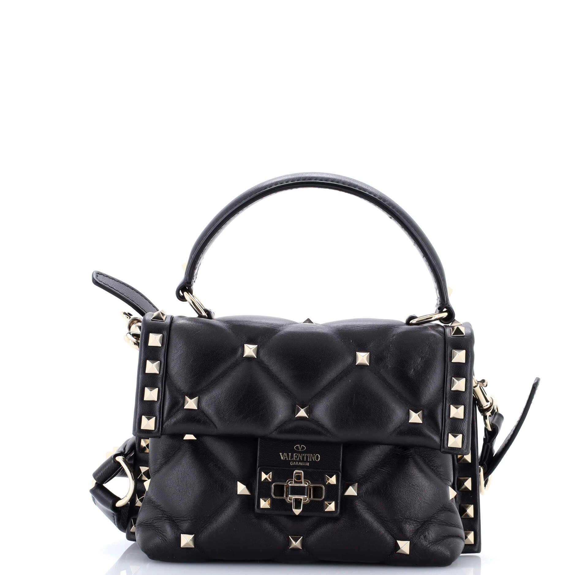 Valentino Garavani Candystud Top Handle Bag Leather Mini