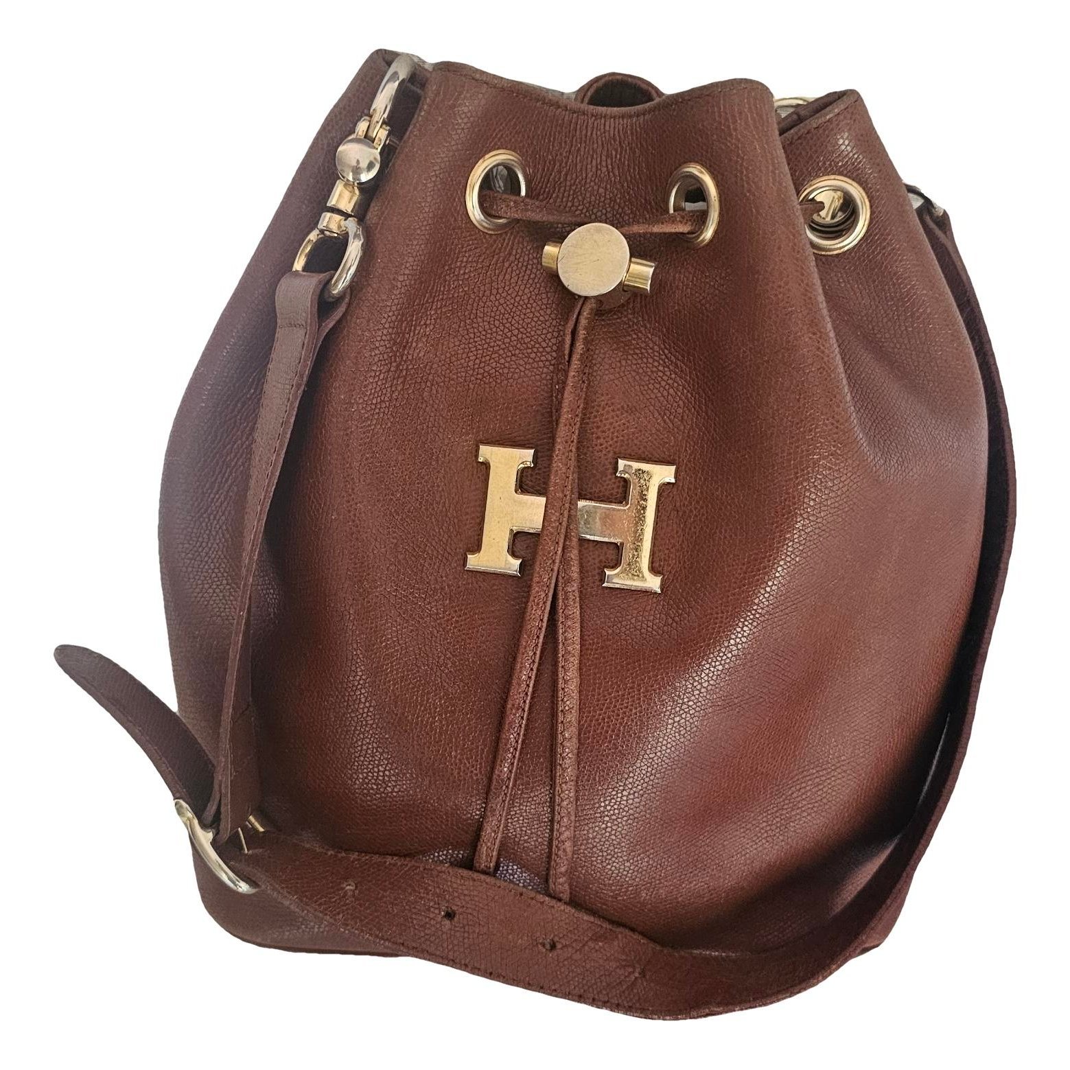 Market leather handbag
